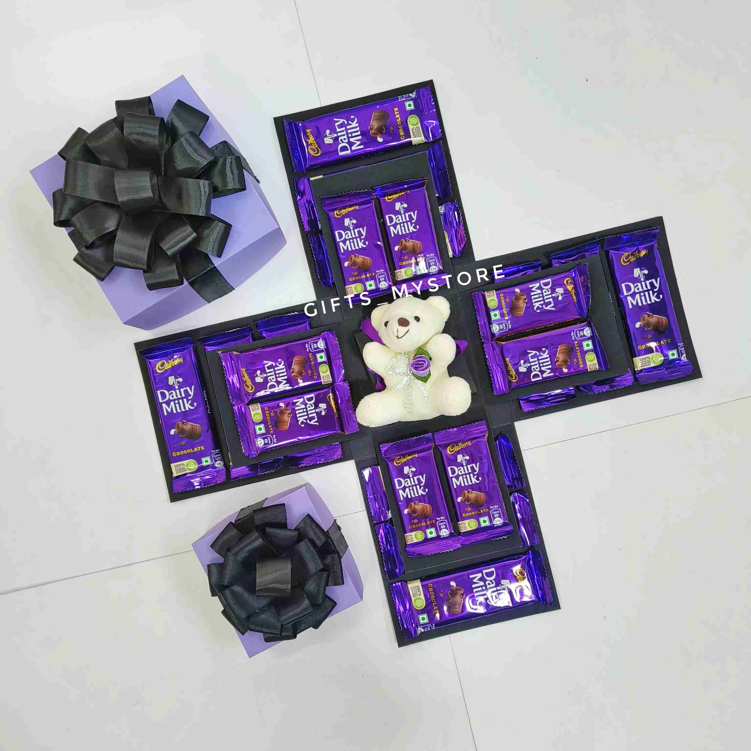 2 layer chocolate explosion box handmade gift product designed for special occasions