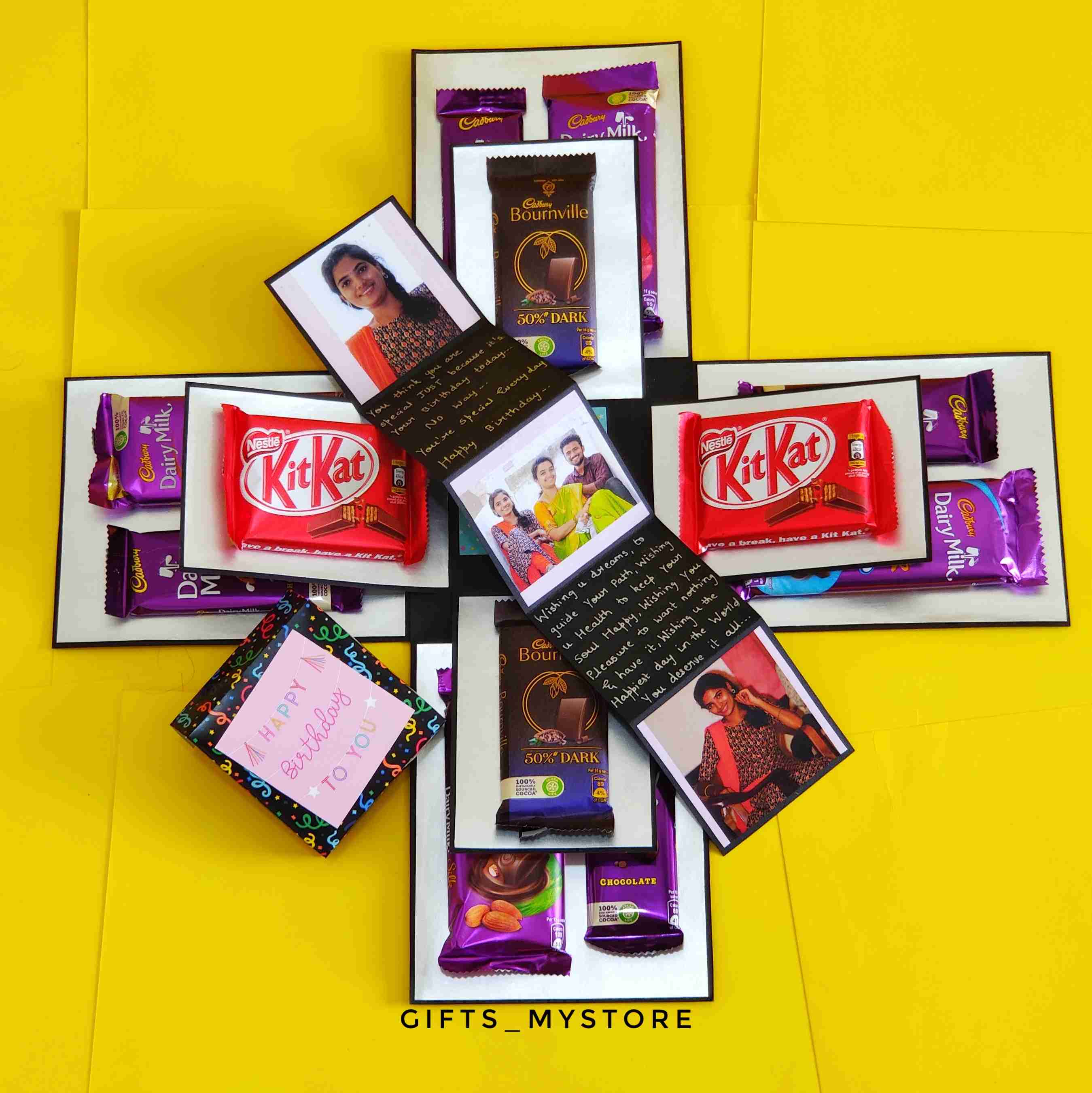 2LAYER DAIRY MILK SILK AND PLAIN CEB_1_3_bygiftsmystore 2 layer chocolate explosion box handmade gift product designed for special occasions