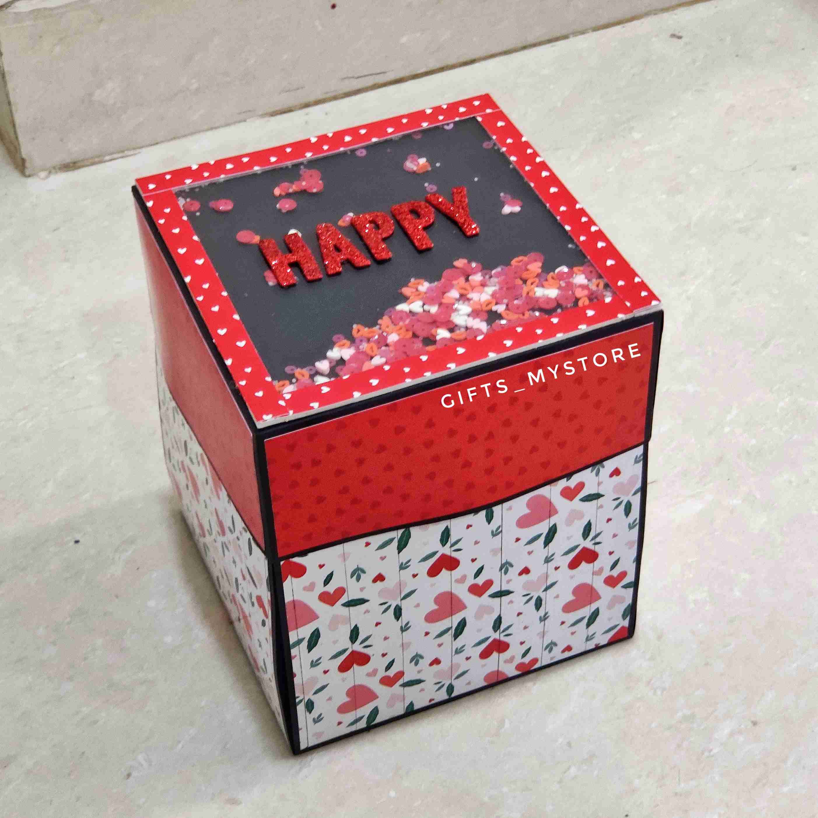 2 layer chocolate explosion box handmade gift product designed for special occasions