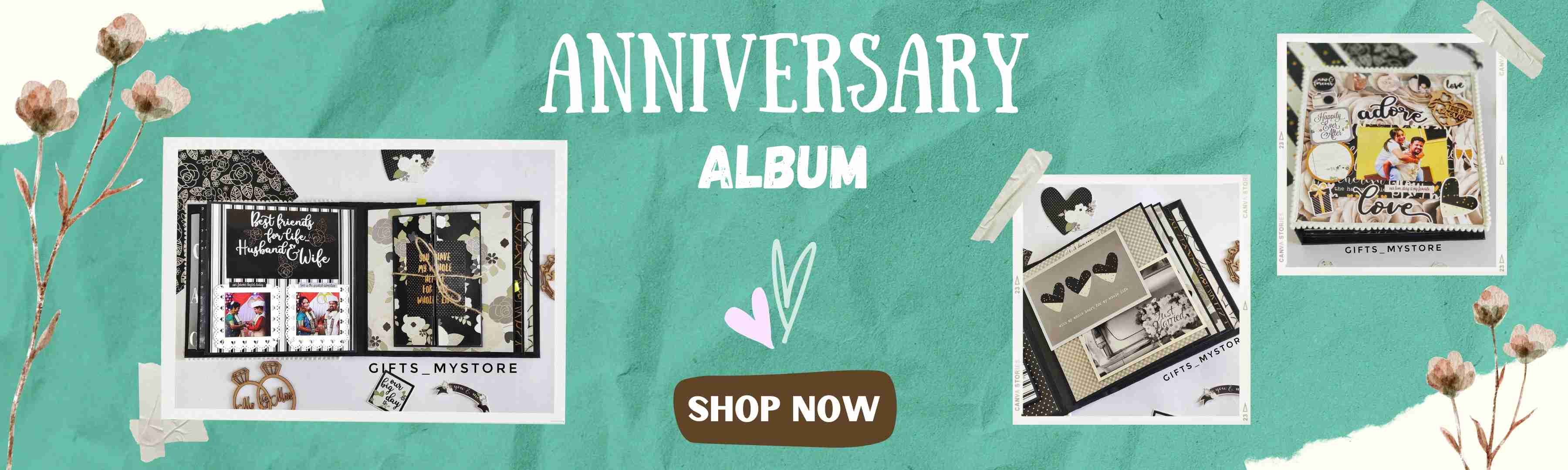 Anniversary album hero section