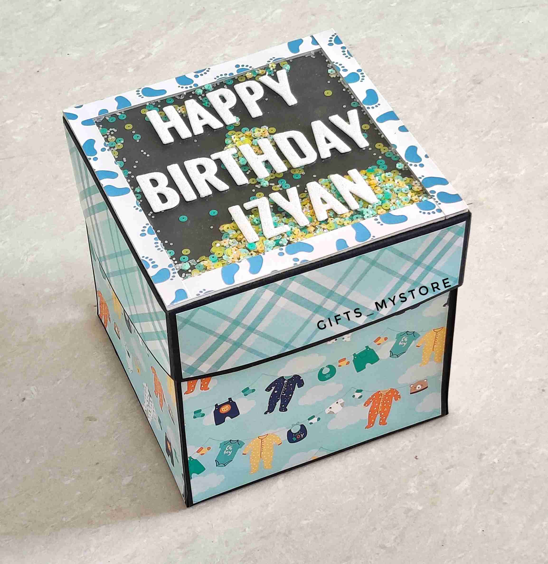 2 layer chocolate explosion box handmade gift product designed for special occasions