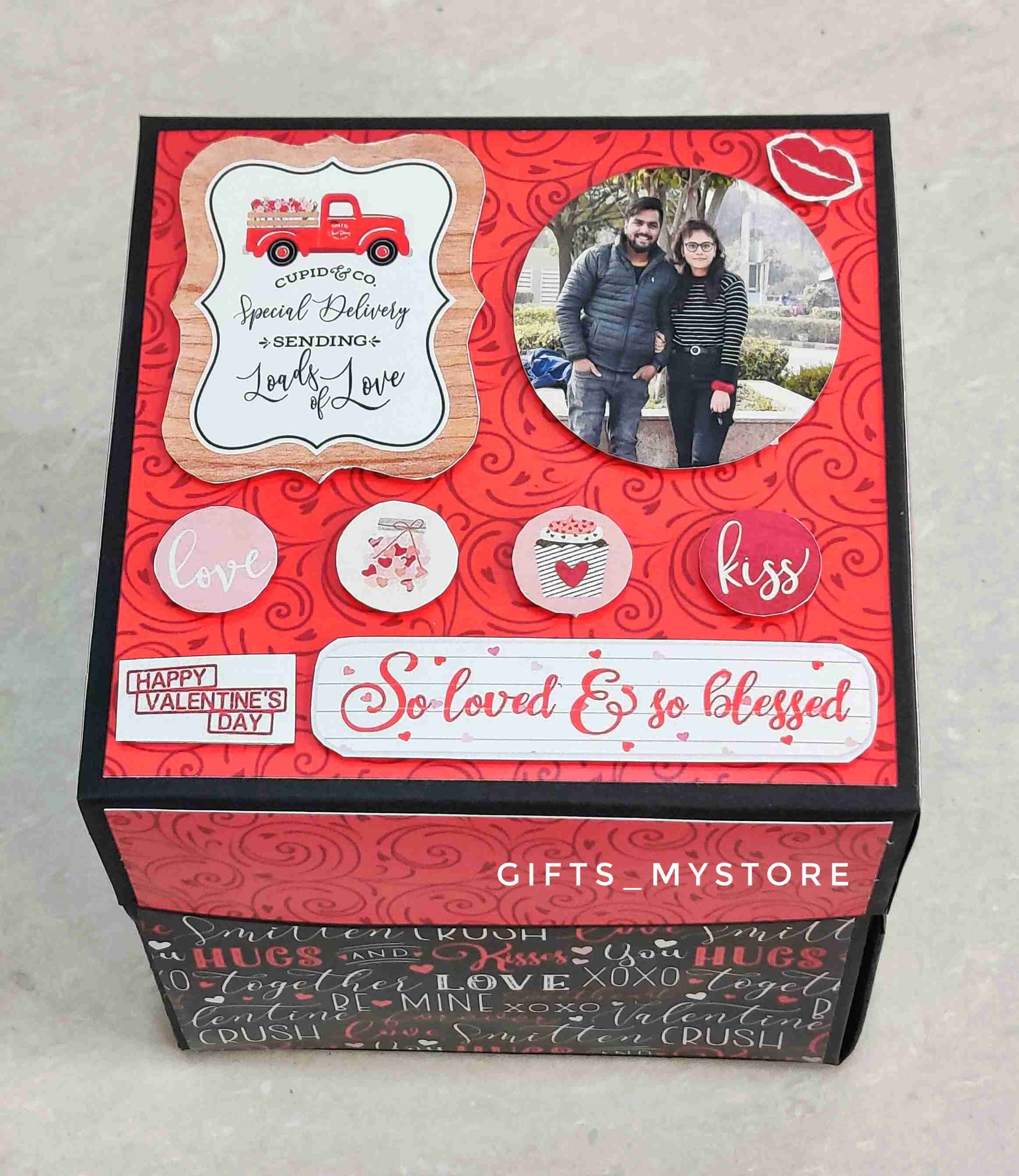 1 layer chocolate explosion box handmade gift product designed for special occasions