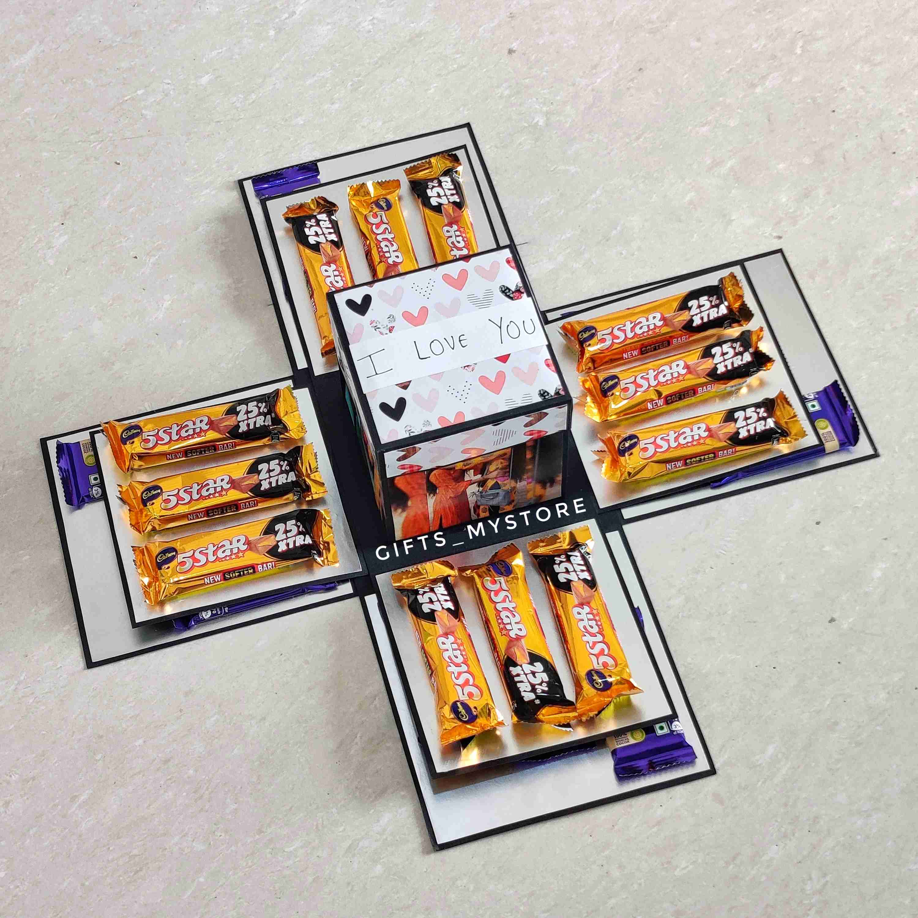 GiftsMyStore_3LAYER_MEDIUM_CEB_7 3 layer chocolate explosion box handmade gift product designed for special occasions