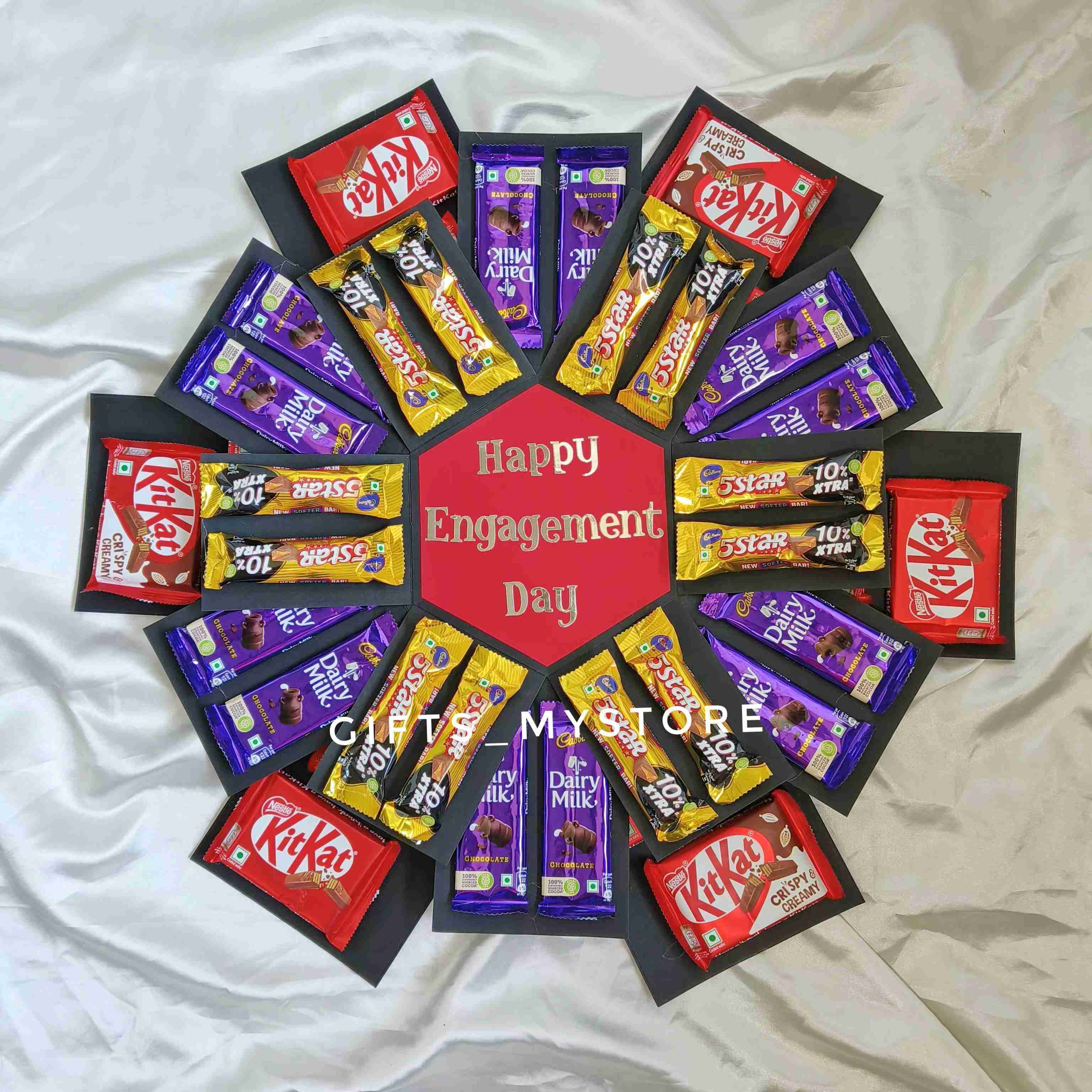 3 layer mix chocolates chocolate explosion box handmade gift product designed for special occasions