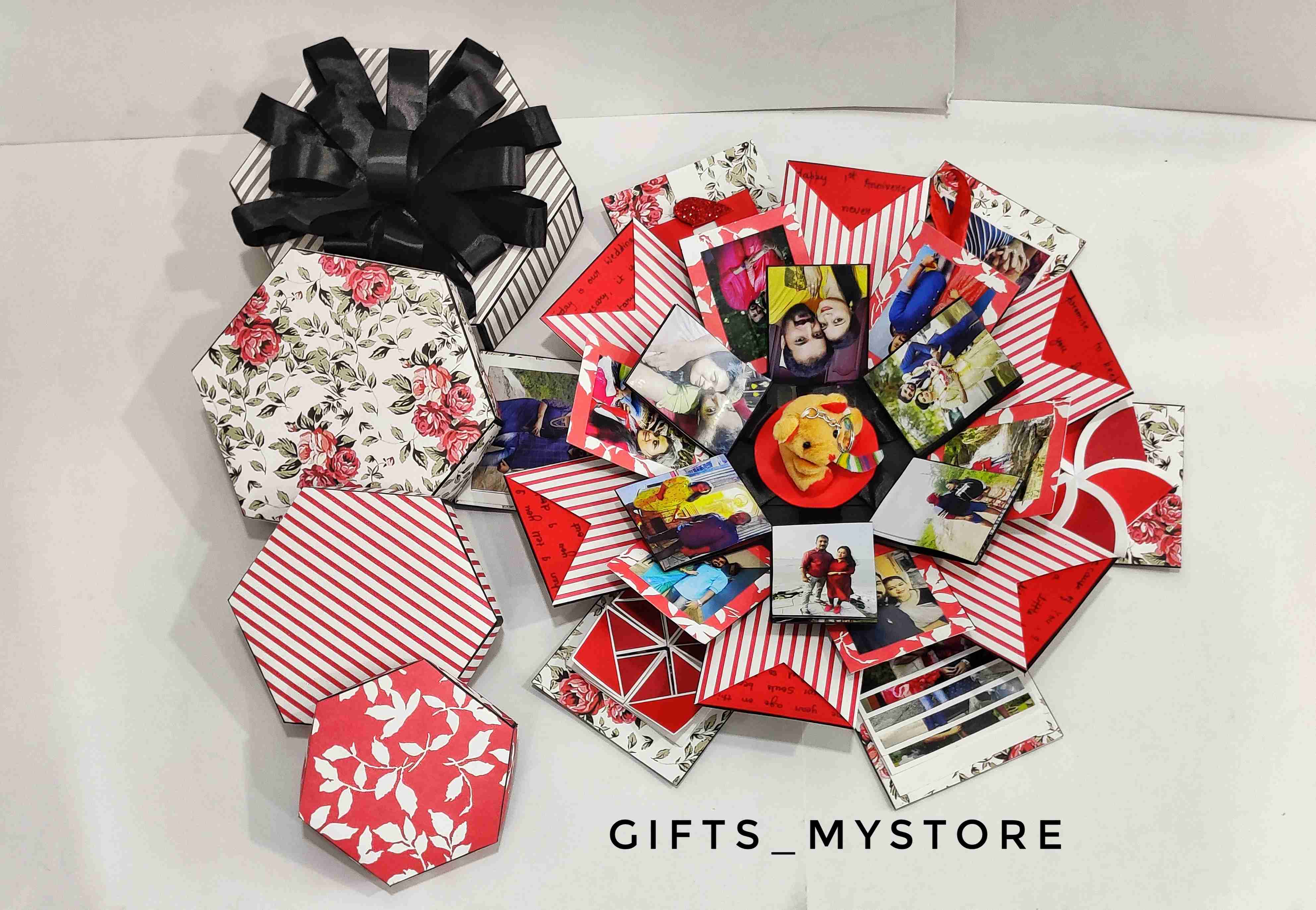 4 LAYER ROTATING TEDDY PHOTO BOX