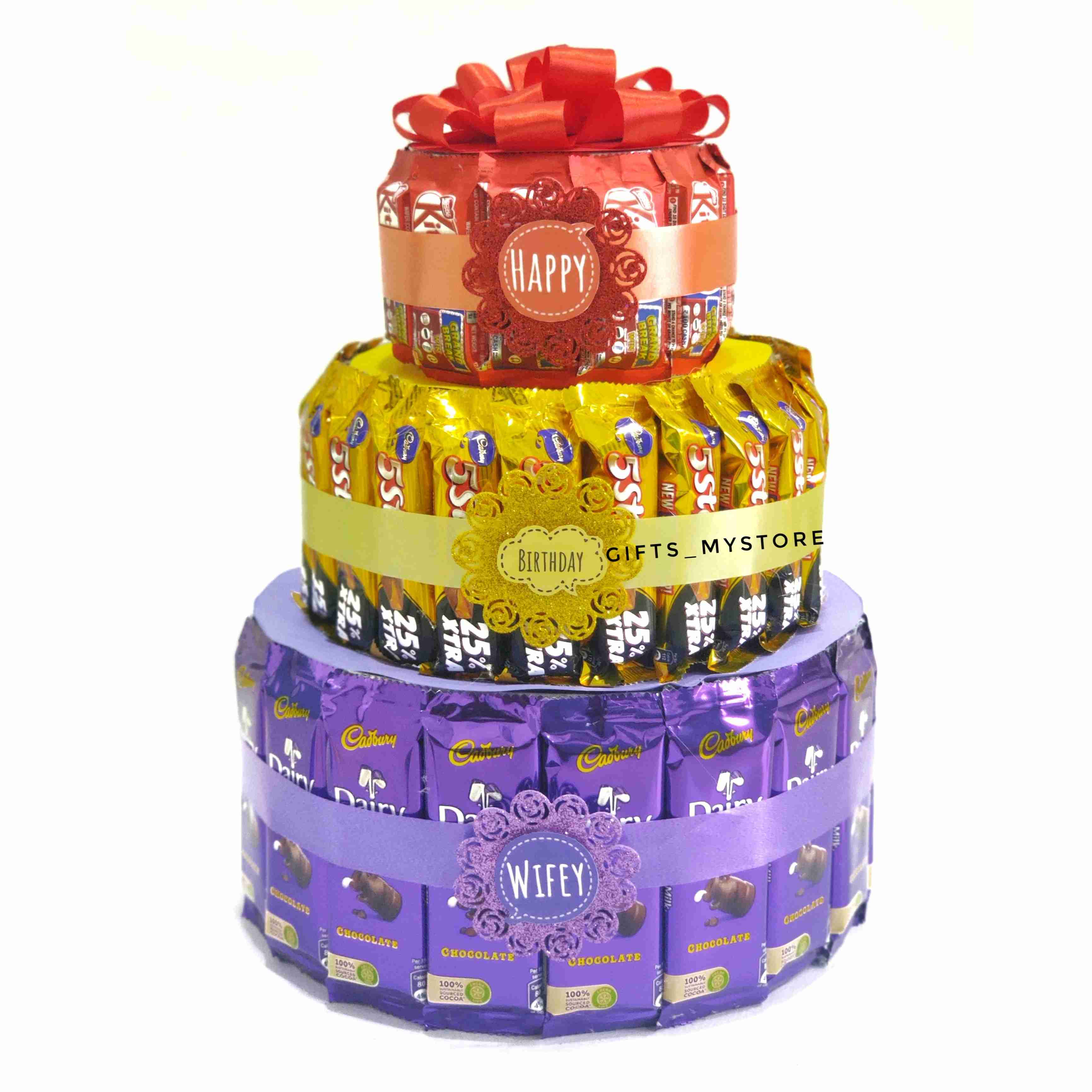 3 tier chocolate hamper chocolate gift box handmade product designed for special occasions