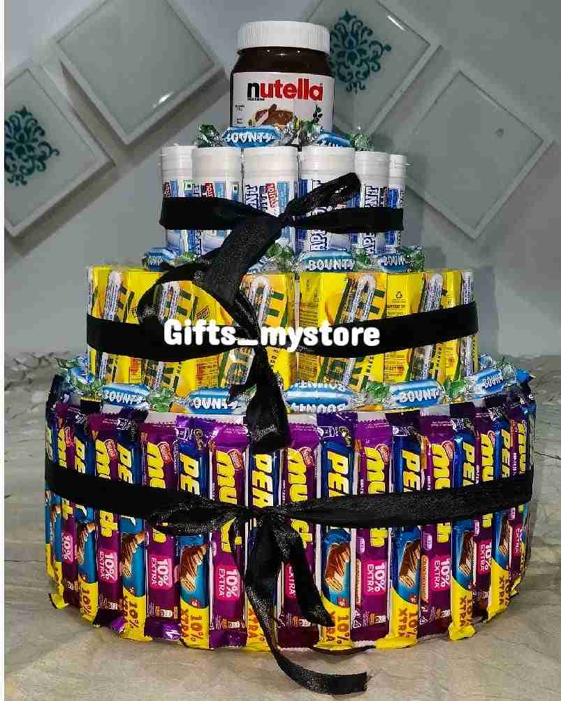 4tier chocolate hamper chocolate gift box handmade product designed for special occasions