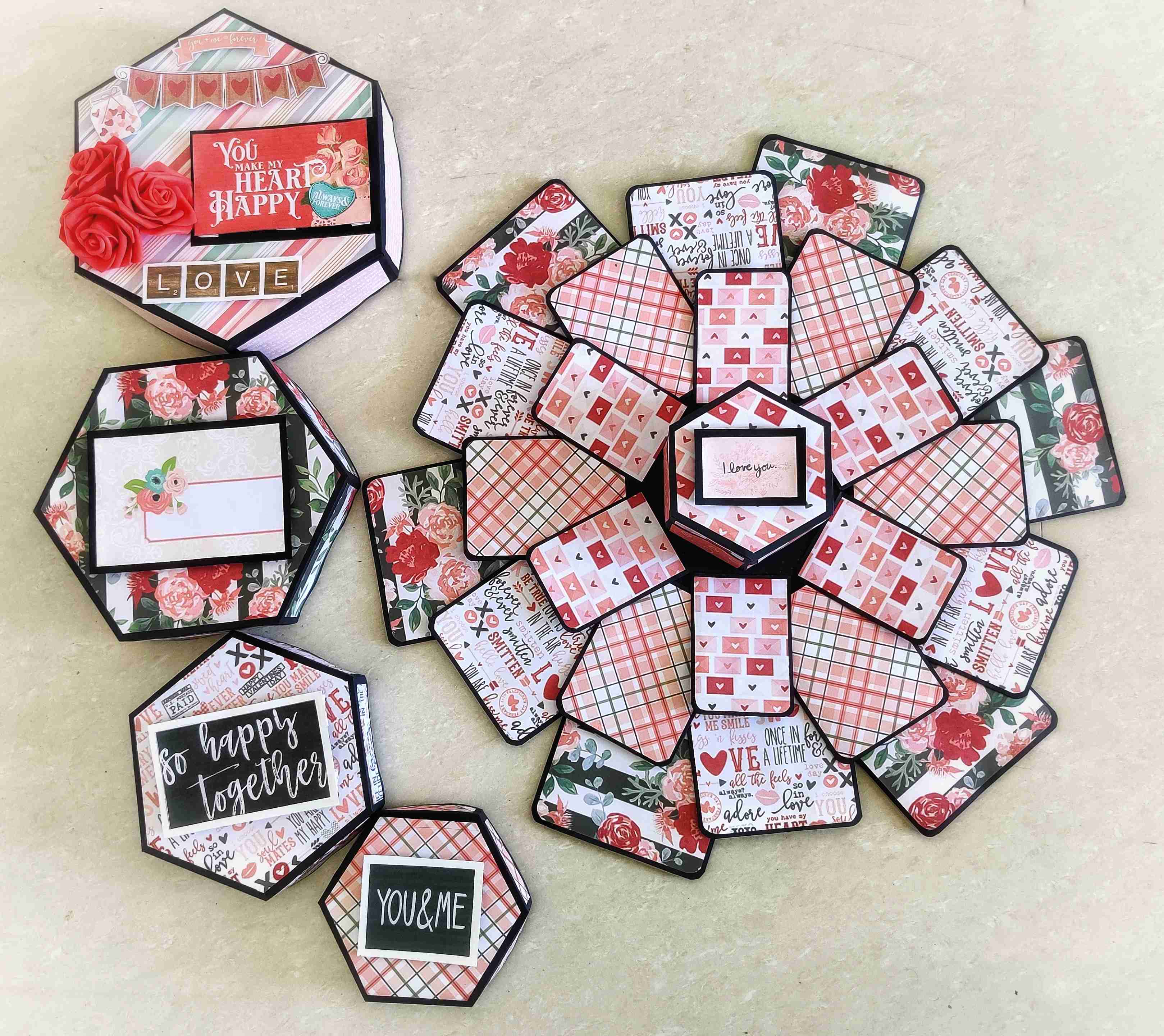 photo memory explosion box handmade gift ideal for preserving precious memories