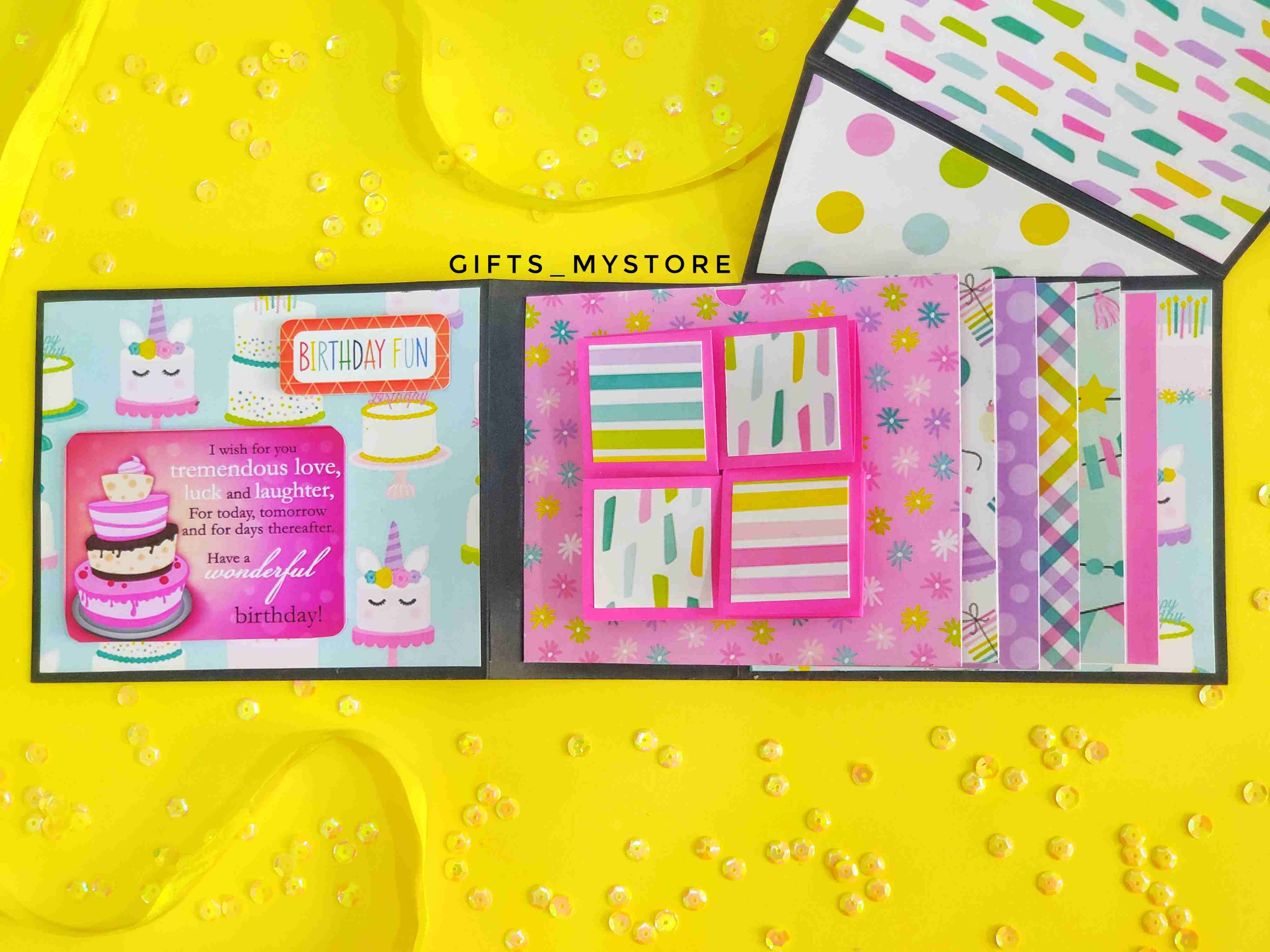 blue cake album photo album scrapbook handmade gift ideal for preserving precious memories