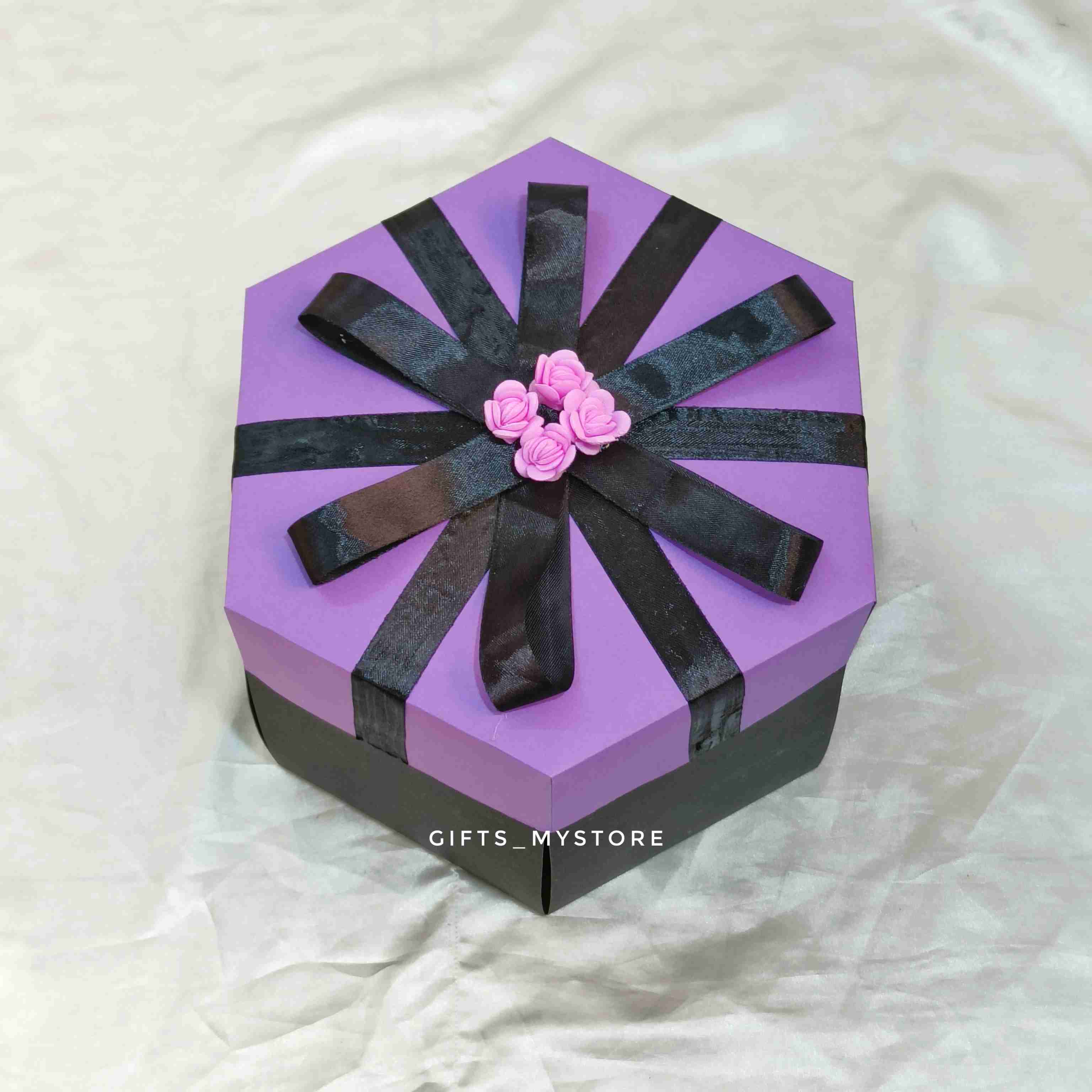 GiftsMyStore_CEB_WITH_LIPSTICK_6 4 layer chocolate explosion box handmade gift product designed for special occasions