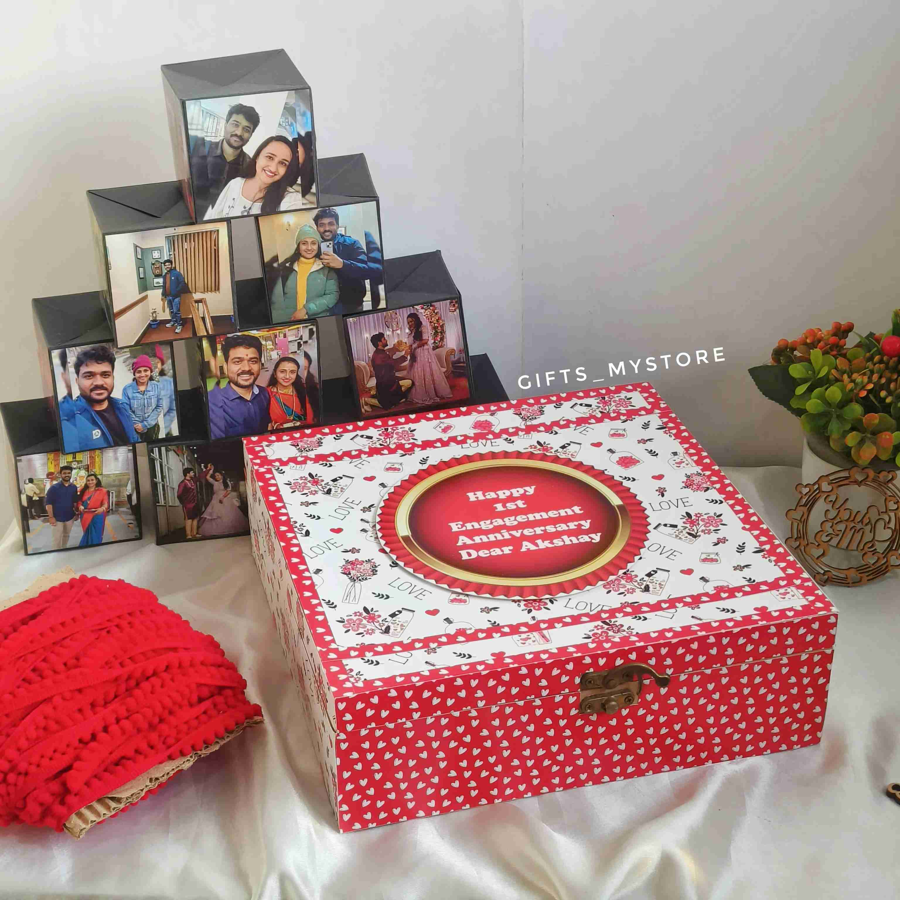 anniversary celebration mini photo album scrapbook handmade gift perfect for couples and loved ones