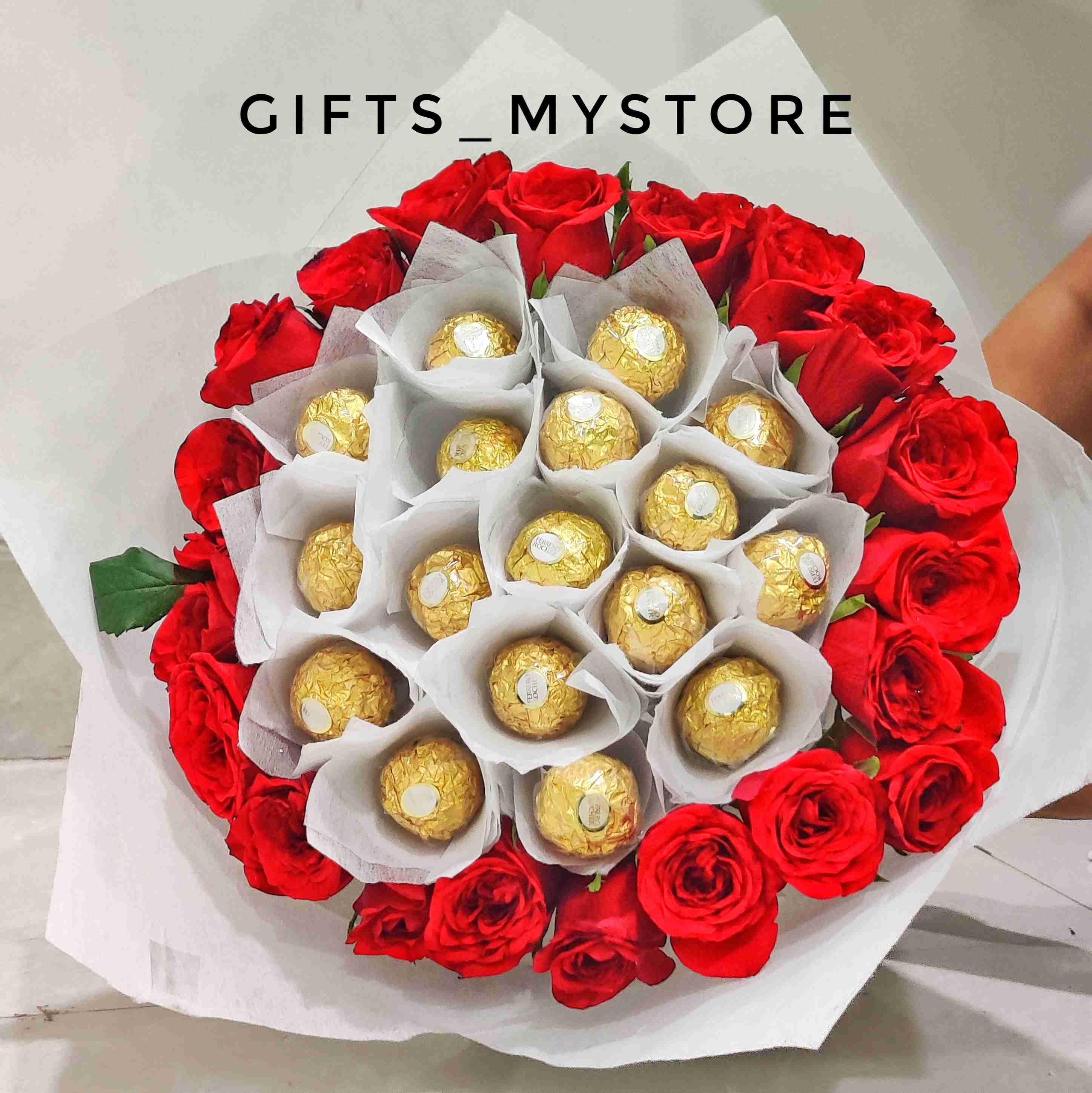 FERRERO AND ROSE BOUQUET