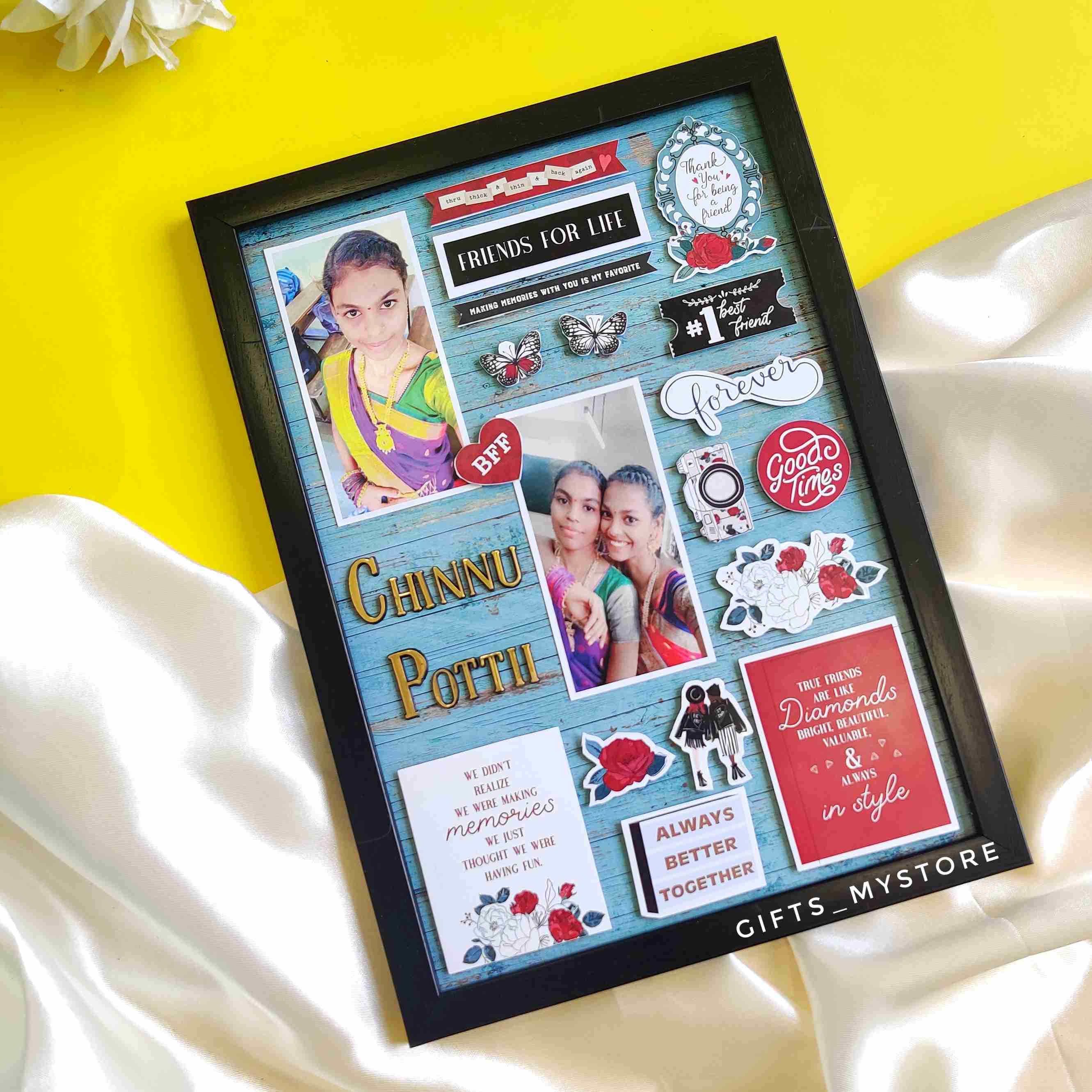 friendship theme frame handmade photo frame gift designed for special occasions