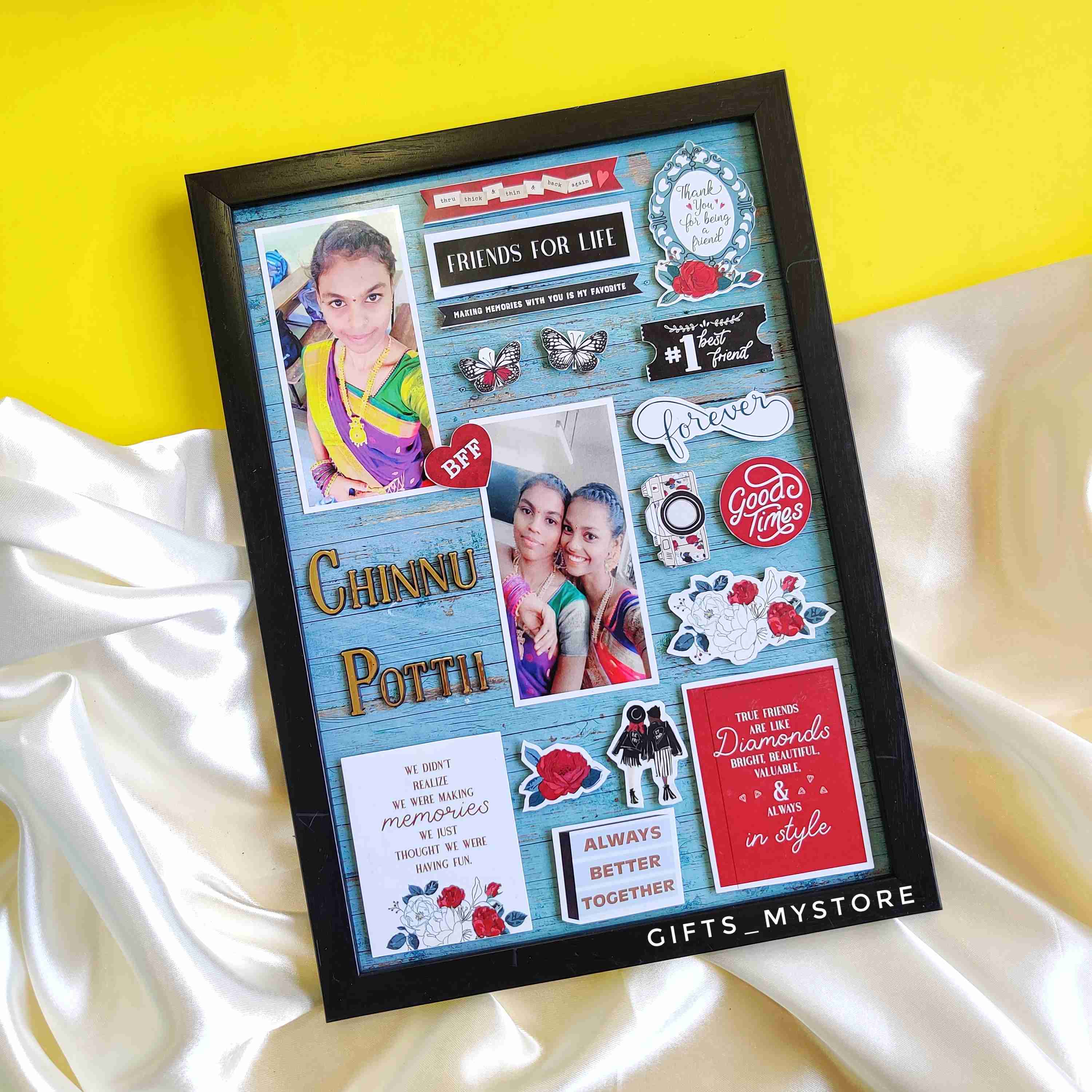 friendship theme frame handmade photo frame gift designed for special occasions