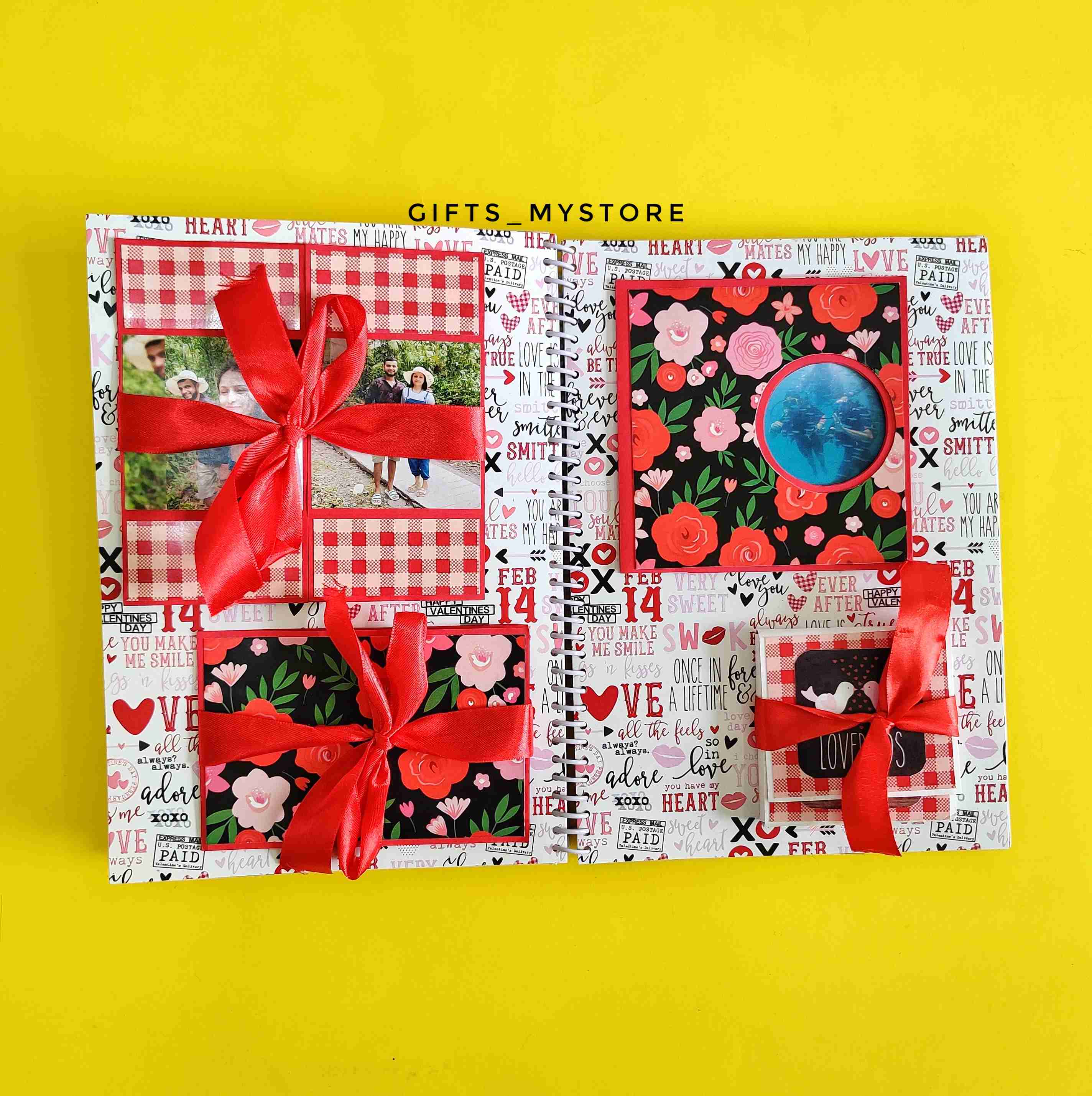 GiftsMyStore_JOURNEY_OF_US_HUSBAND_BIRTHDAY_MEMORY_ALBUM_10 birthday memories mini photo album scrapbook handmade gift ideal for capturing special moments