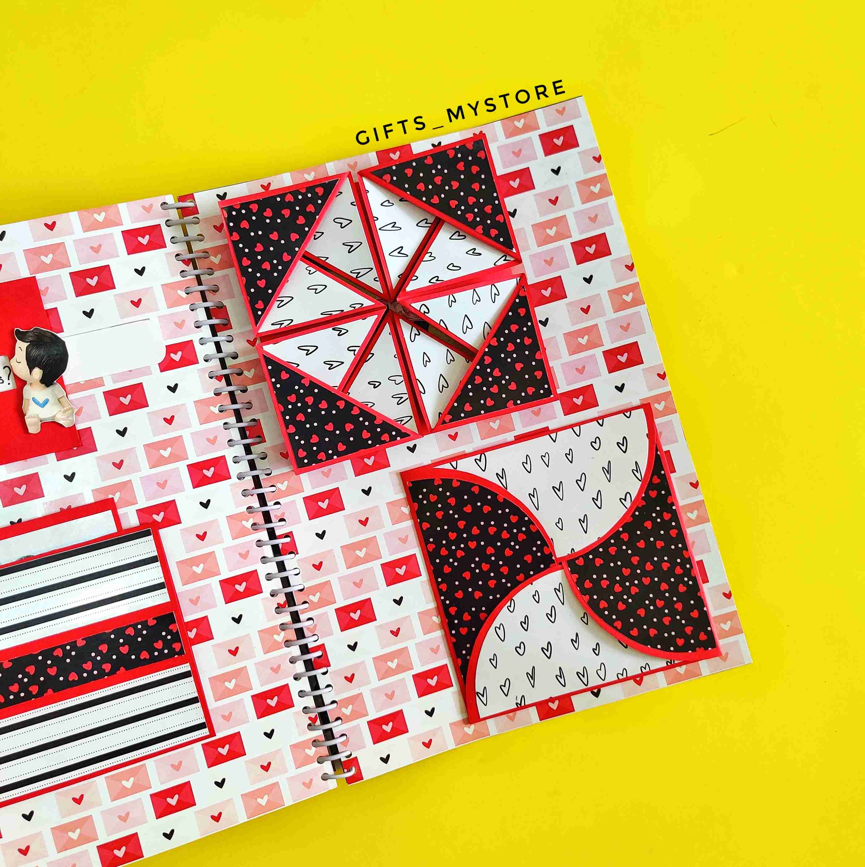 GiftsMyStore_JOURNEY_OF_US_HUSBAND_BIRTHDAY_MEMORY_ALBUM_13 birthday memories mini photo album scrapbook handmade gift ideal for capturing special moments