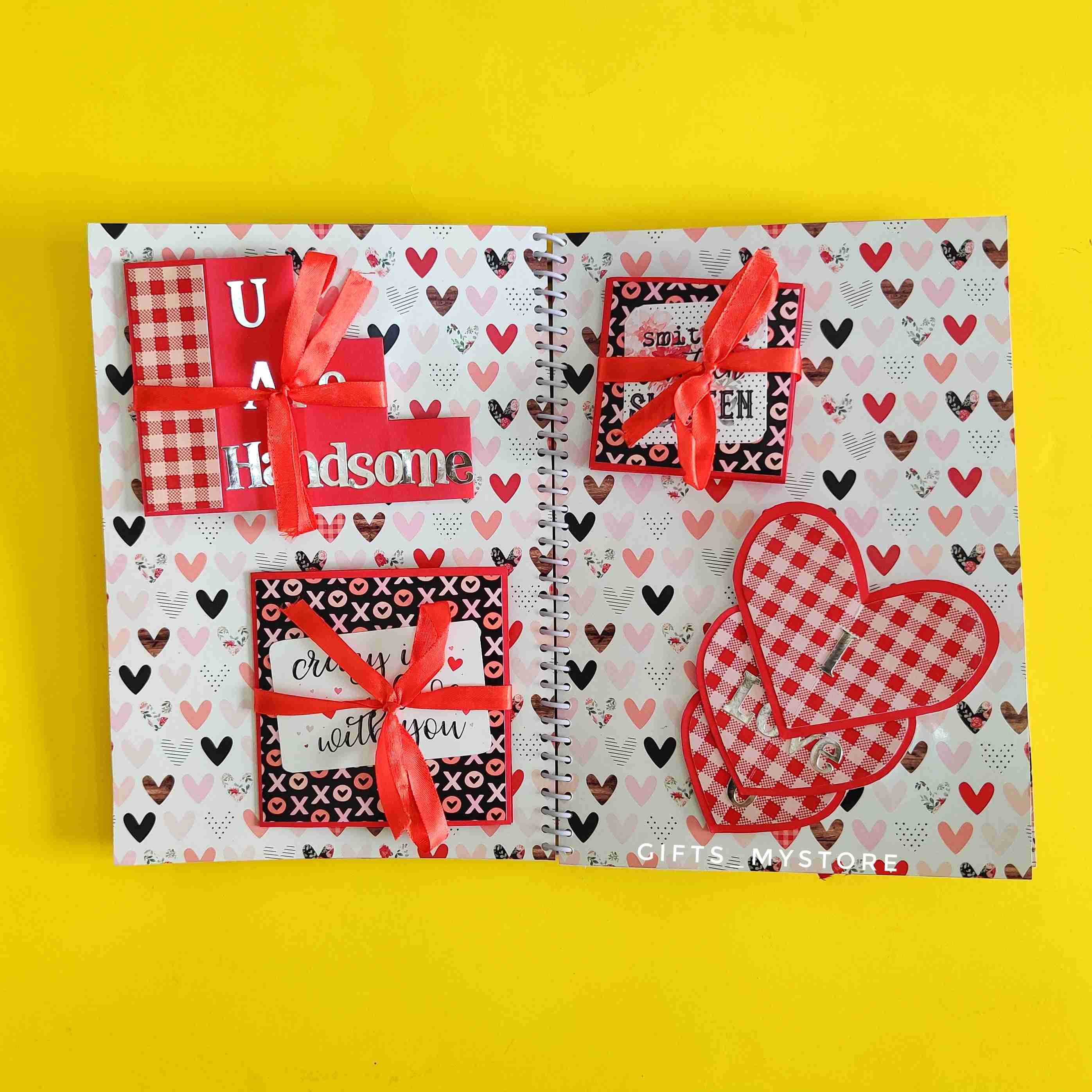 GiftsMyStore_JOURNEY_OF_US_HUSBAND_BIRTHDAY_MEMORY_ALBUM_8 birthday memories mini photo album scrapbook handmade gift ideal for capturing special moments