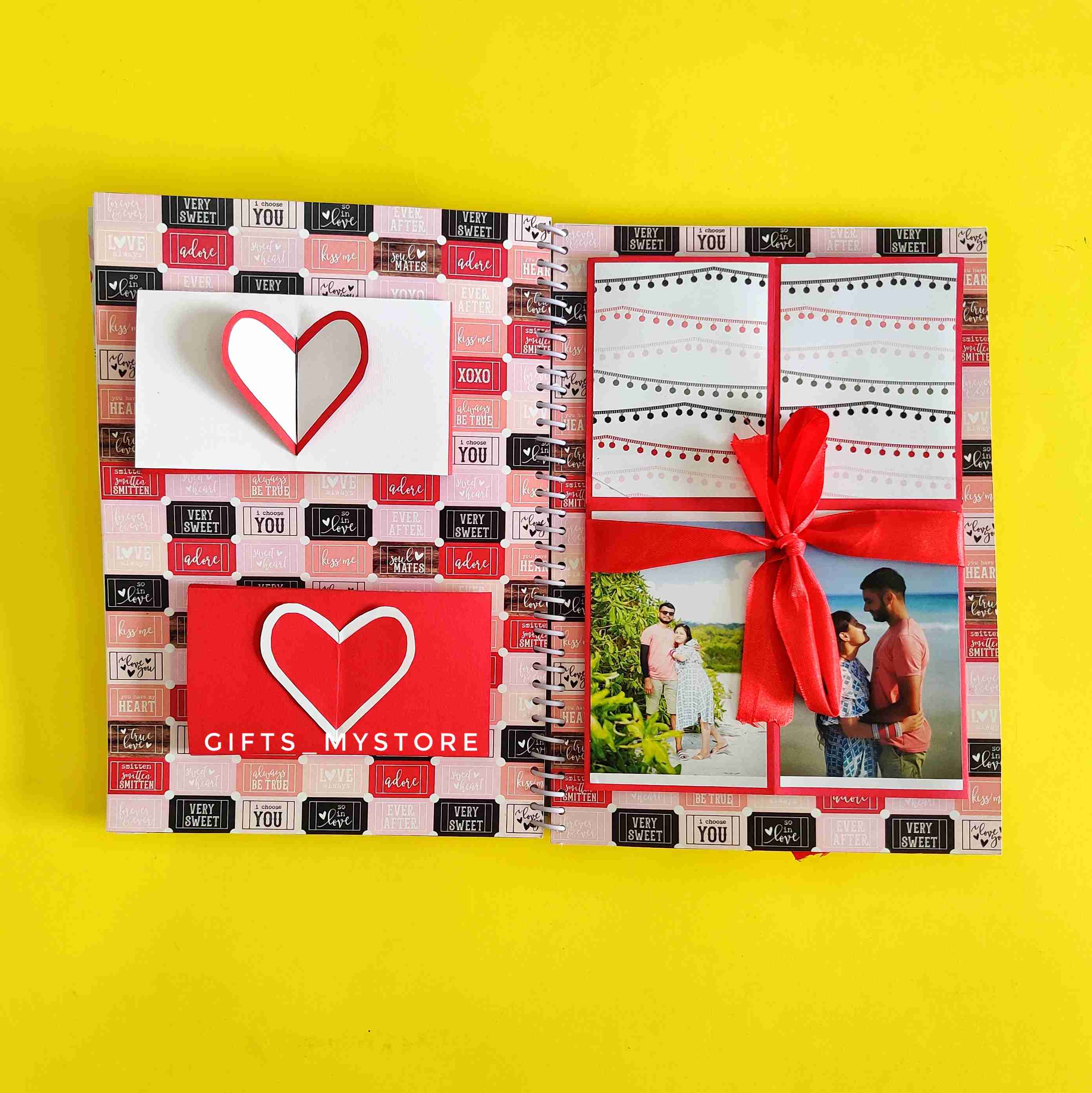 GiftsMyStore_JOURNEY_OF_US_HUSBAND_BIRTHDAY_MEMORY_ALBUM_9 birthday memories mini photo album scrapbook handmade gift ideal for capturing special moments