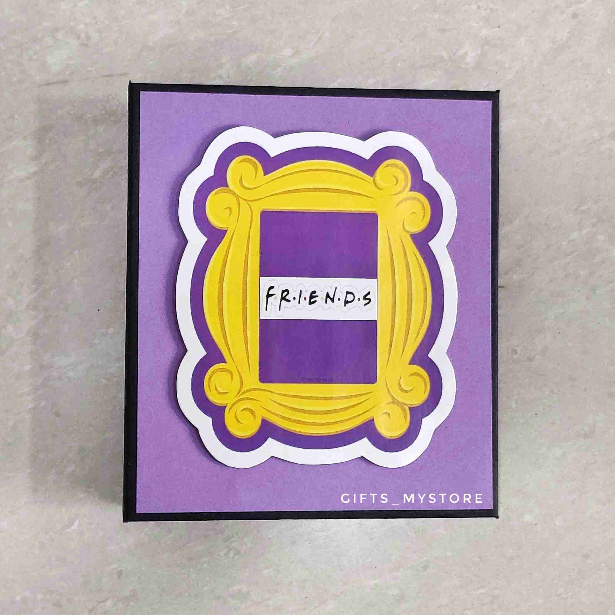 F.R.I.E.N.D.S TV show themed handmade photo album scrapbook gift perfect for fans and friends
