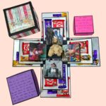 ROTATING TEDDY BEAR WITH MIX CHOCOLATES AND PHOTOS IN CEB