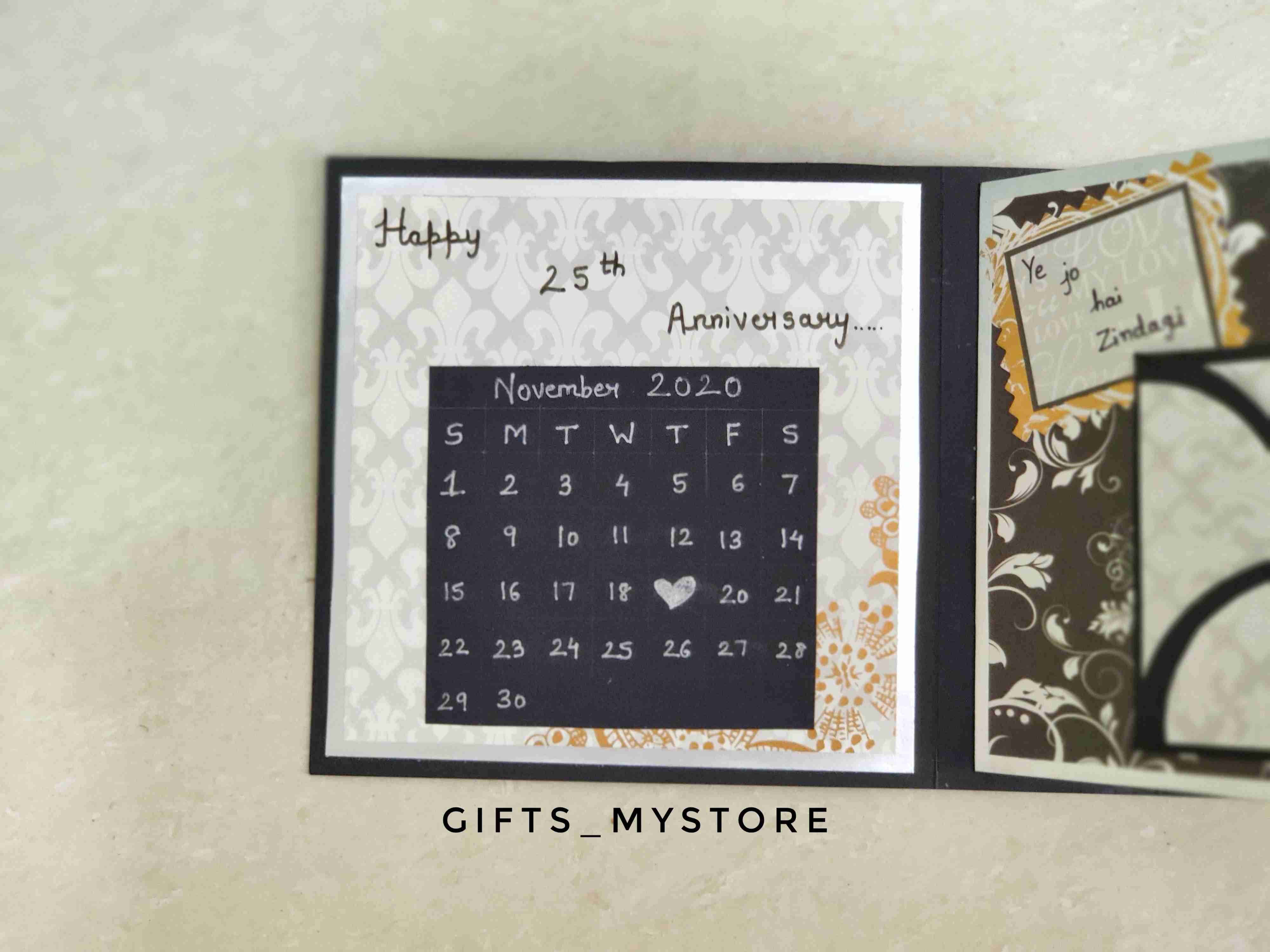anniversary celebration mini photo album scrapbook handmade gift perfect for couples and loved ones