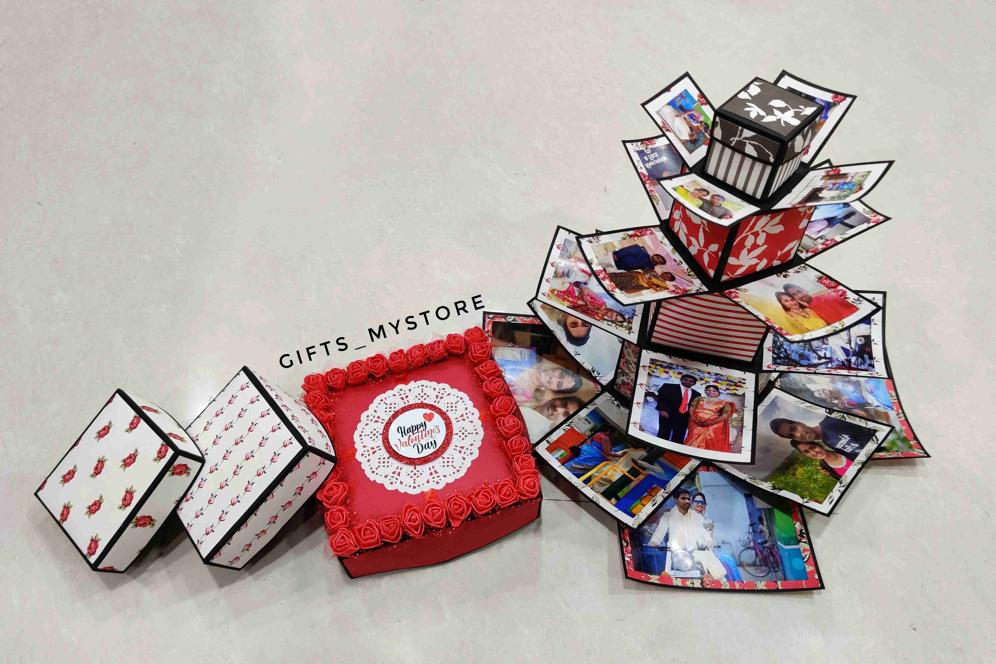 tower explosion box photo album scrapbook handmade gift ideal for preserving precious memories