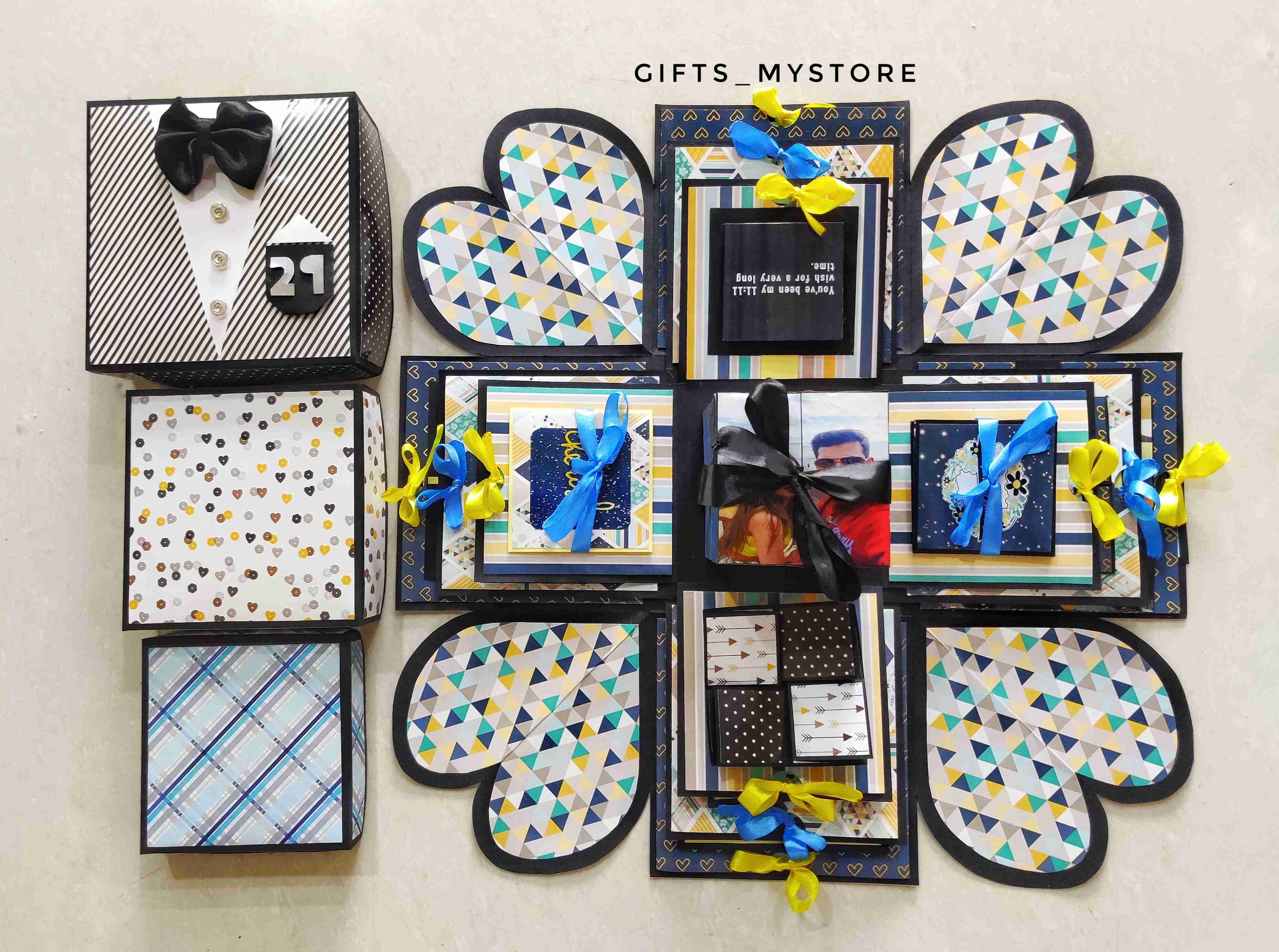 photo memory explosion box handmade gift ideal for preserving precious memories