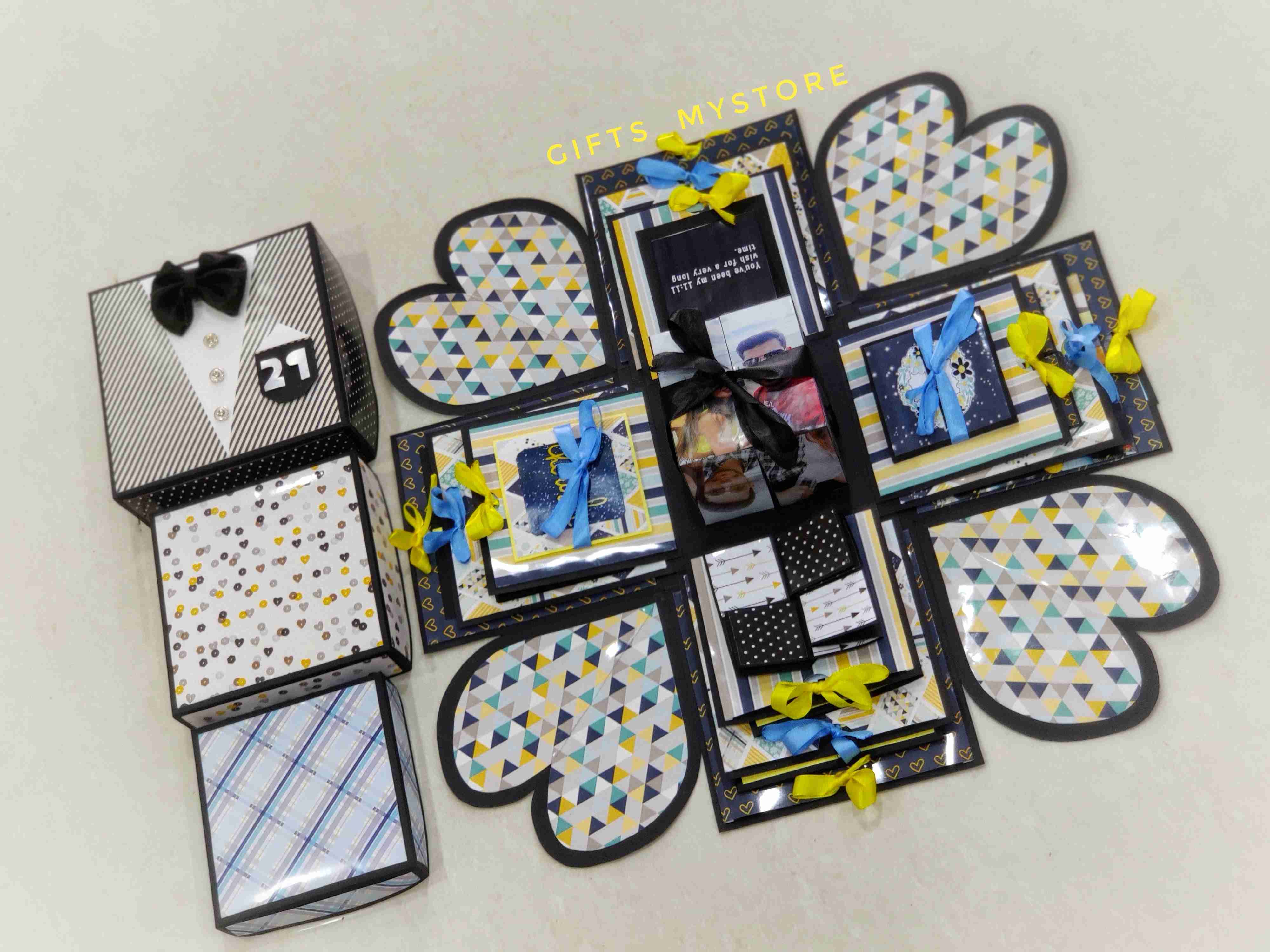 photo memory explosion box handmade gift ideal for preserving precious memories