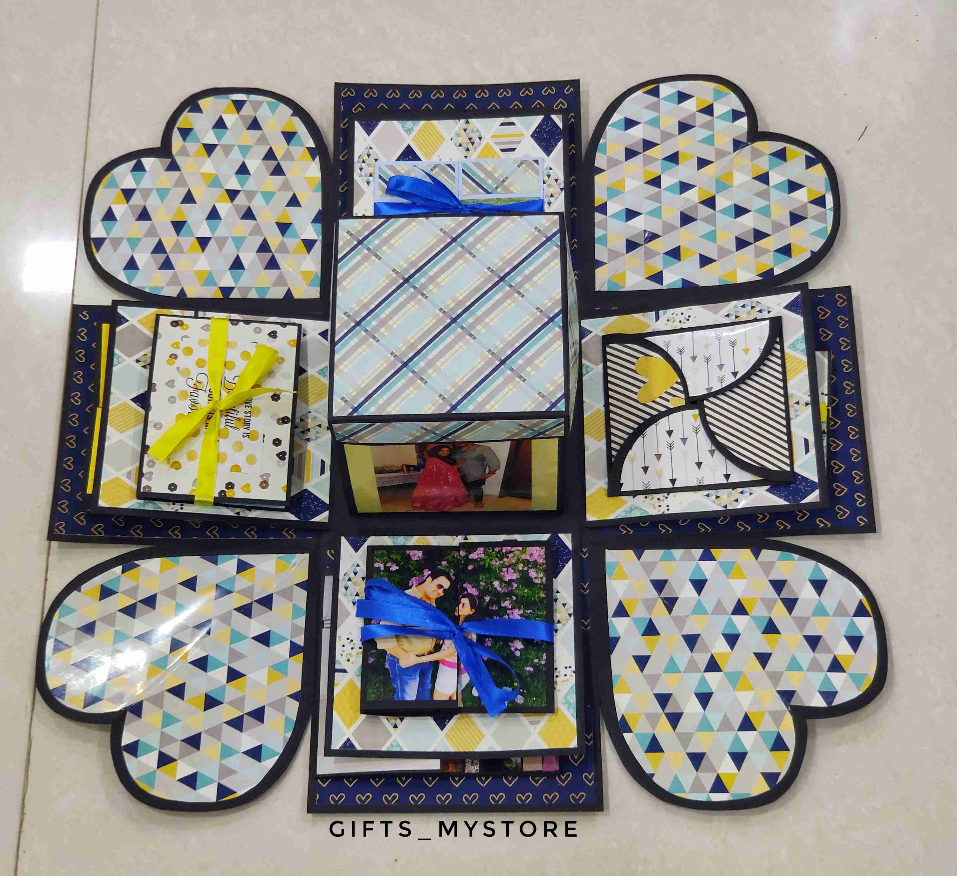 photo memory explosion box handmade gift ideal for preserving precious memories