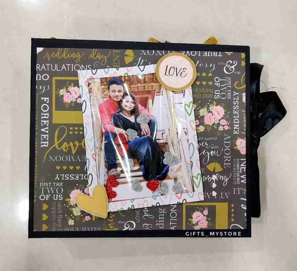 wedding memories photo album scrapbook handmade gift ideal for newlyweds and couples