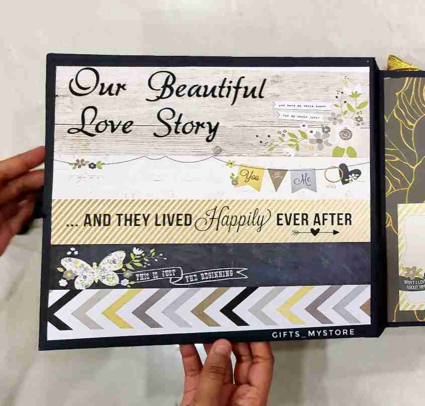 wedding memories photo album scrapbook handmade gift ideal for newlyweds and couples