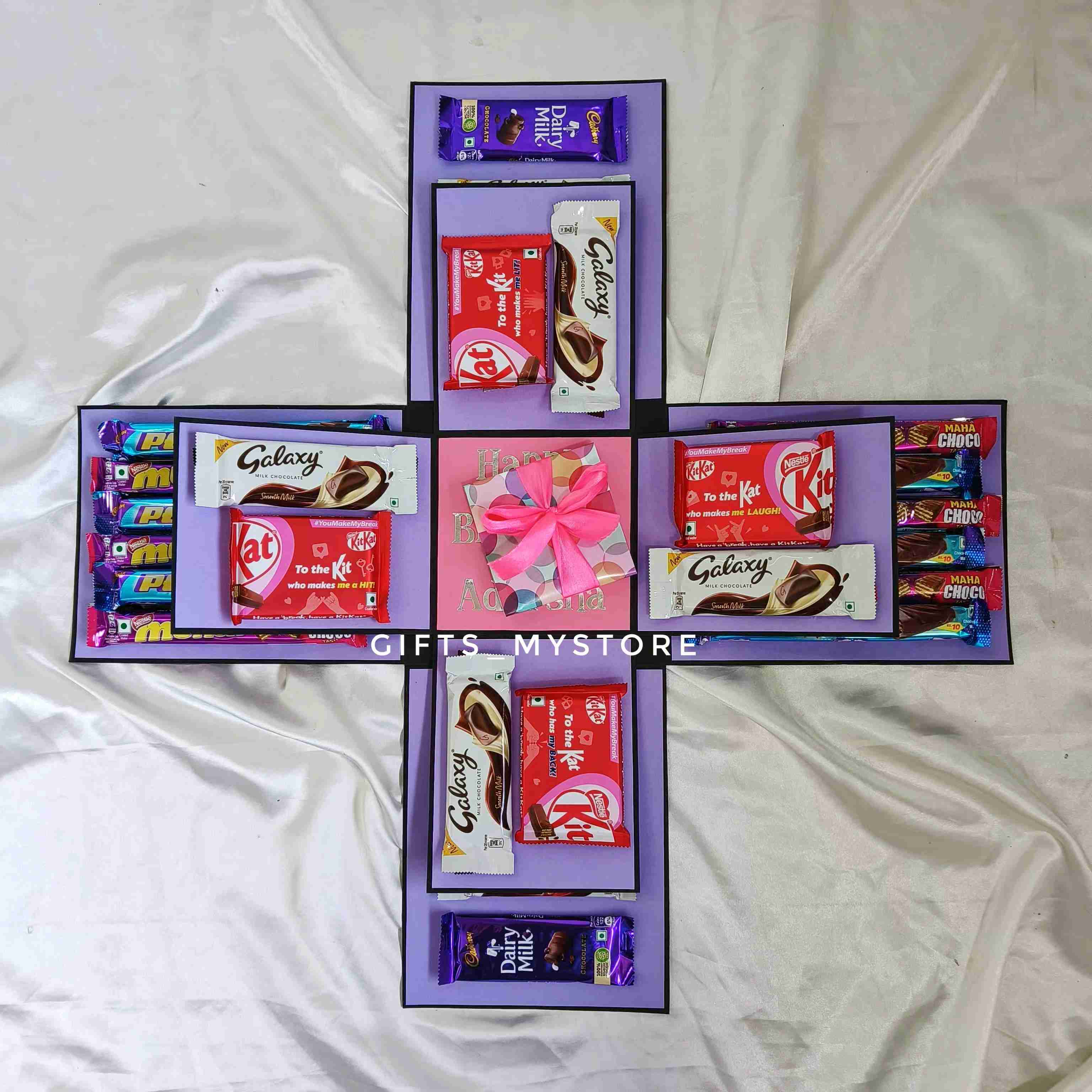 IMG20240308174216 2 layer chocolate explosion box handmade gift product designed for special occasions