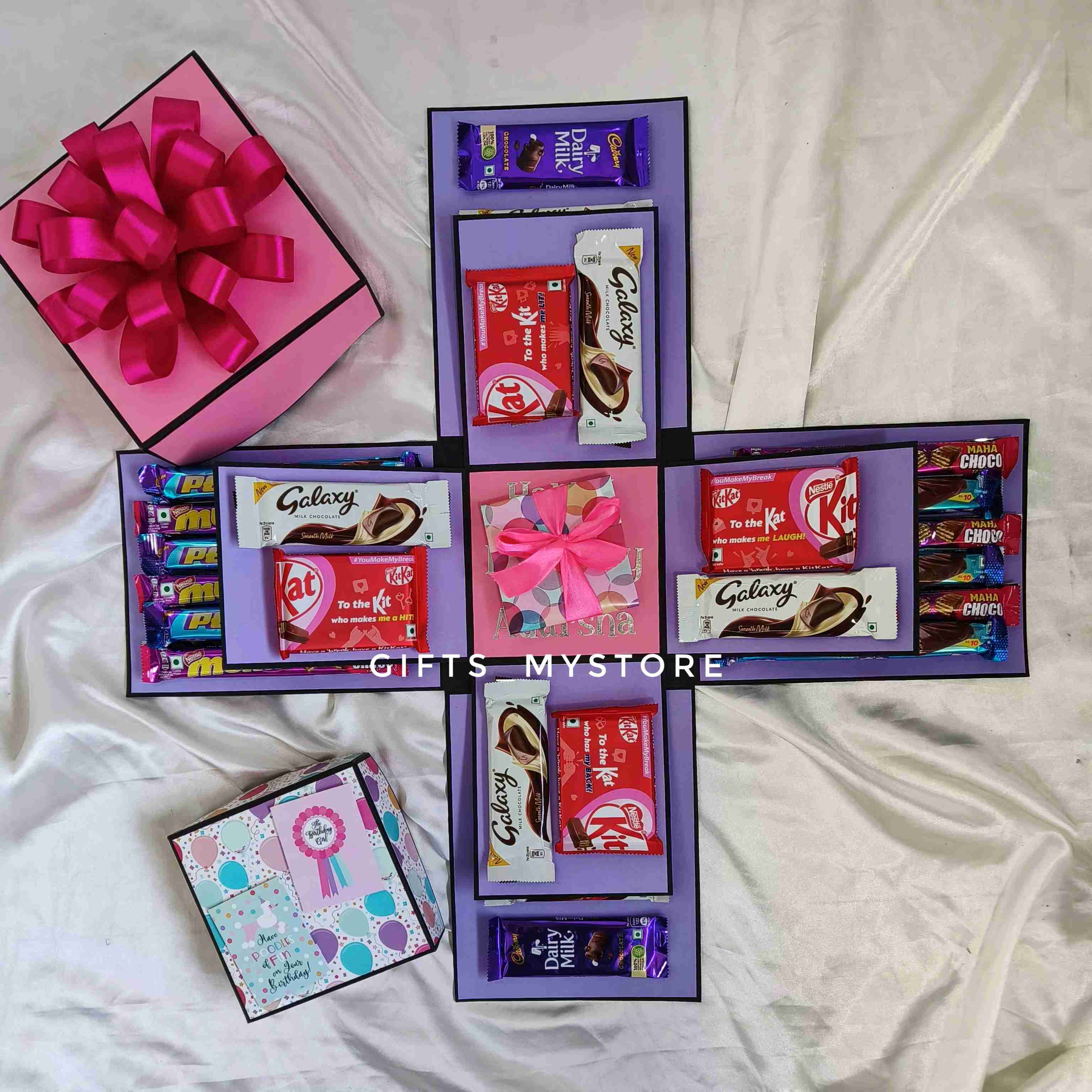 IMG20240308174234 2 layer chocolate explosion box handmade gift product designed for special occasions