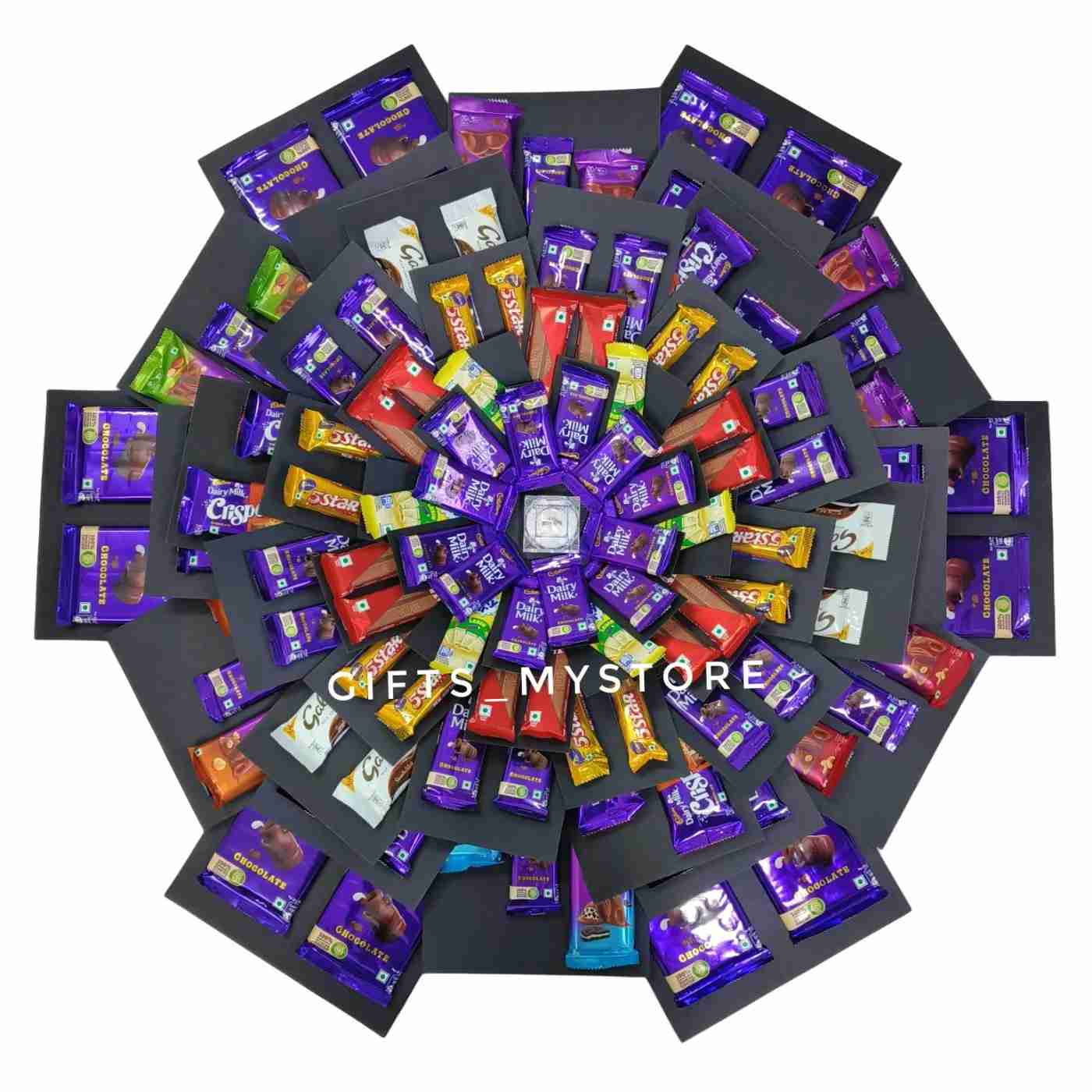 10 LAYER BIGGEST CHOCOLATE EXPLOSION BOX (RED THEME)