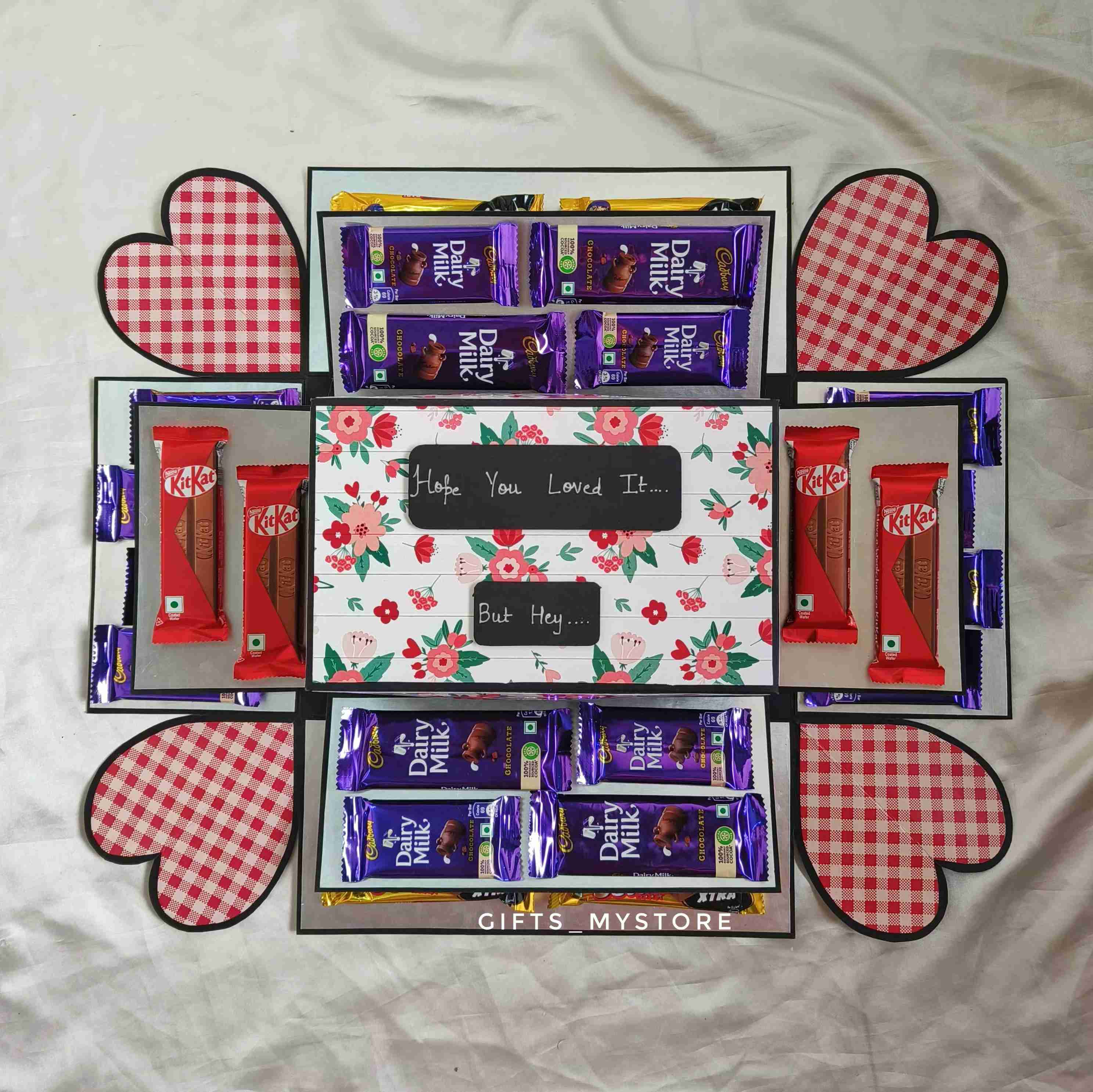 IMG20240611184317 4 layer chocolate explosion box handmade gift product designed for special occasions