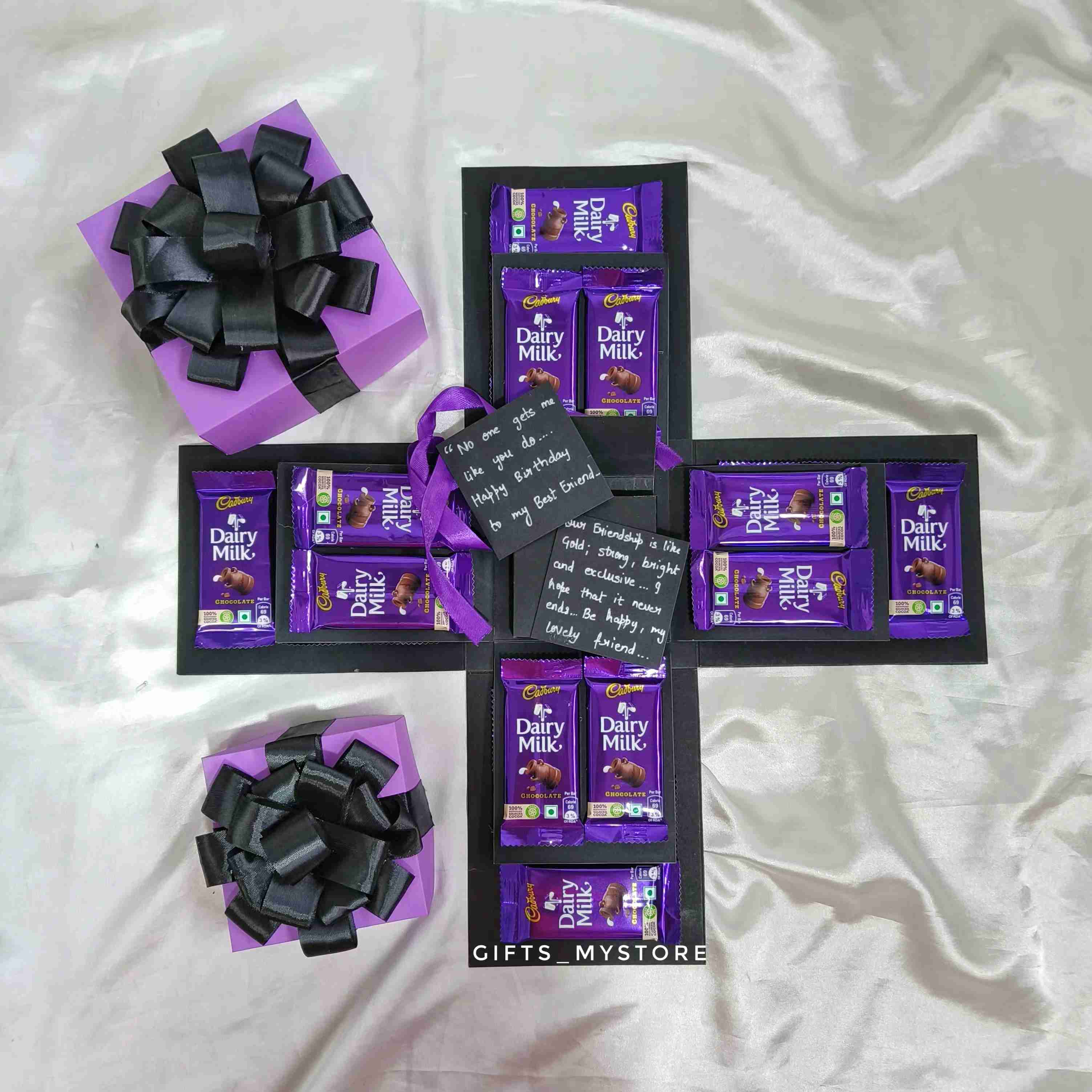 2 layer chocolate explosion box handmade gift product designed for special occasions