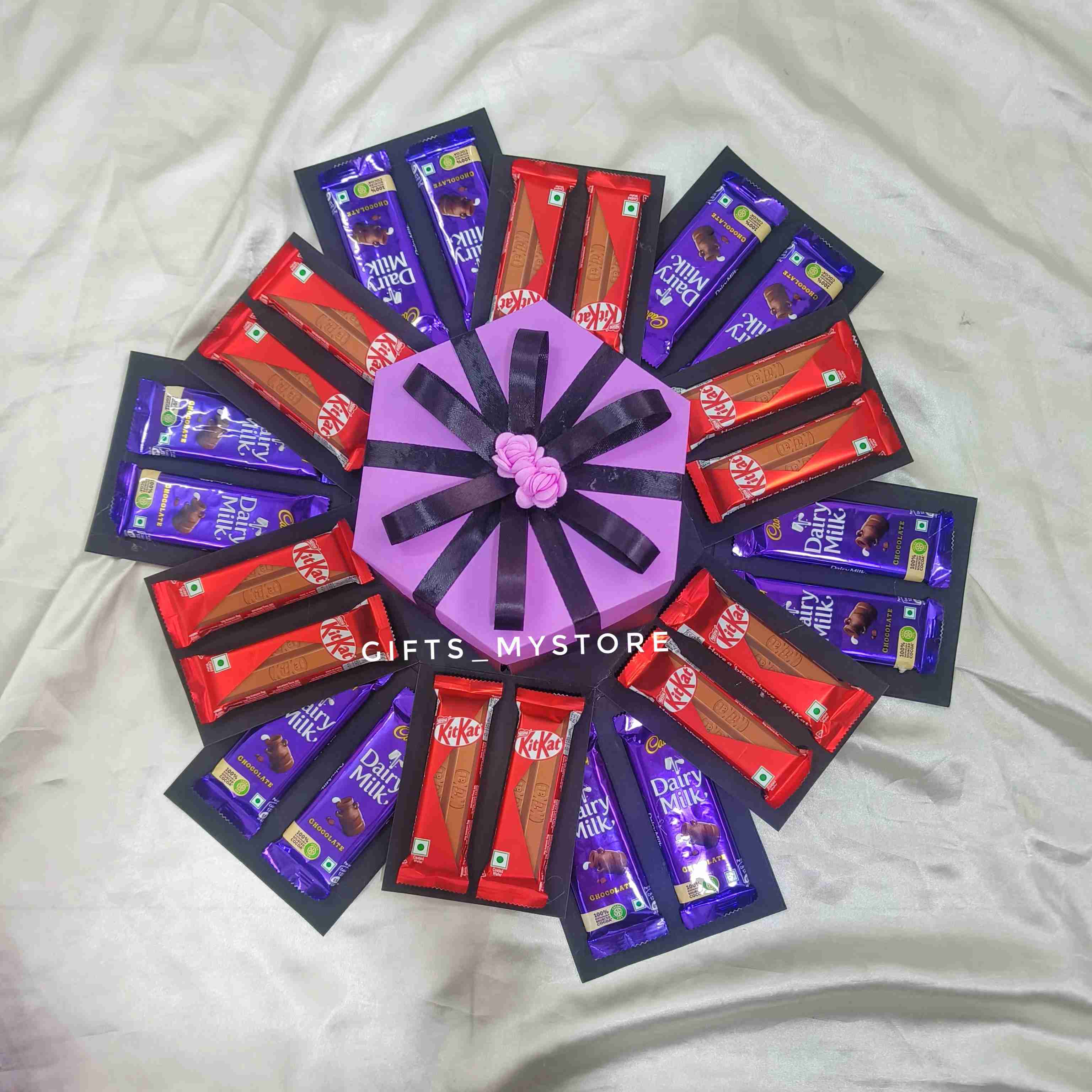 IMG20241019180612 4 layer mix chocolates chocolate explosion box handmade gift product designed for special occasions