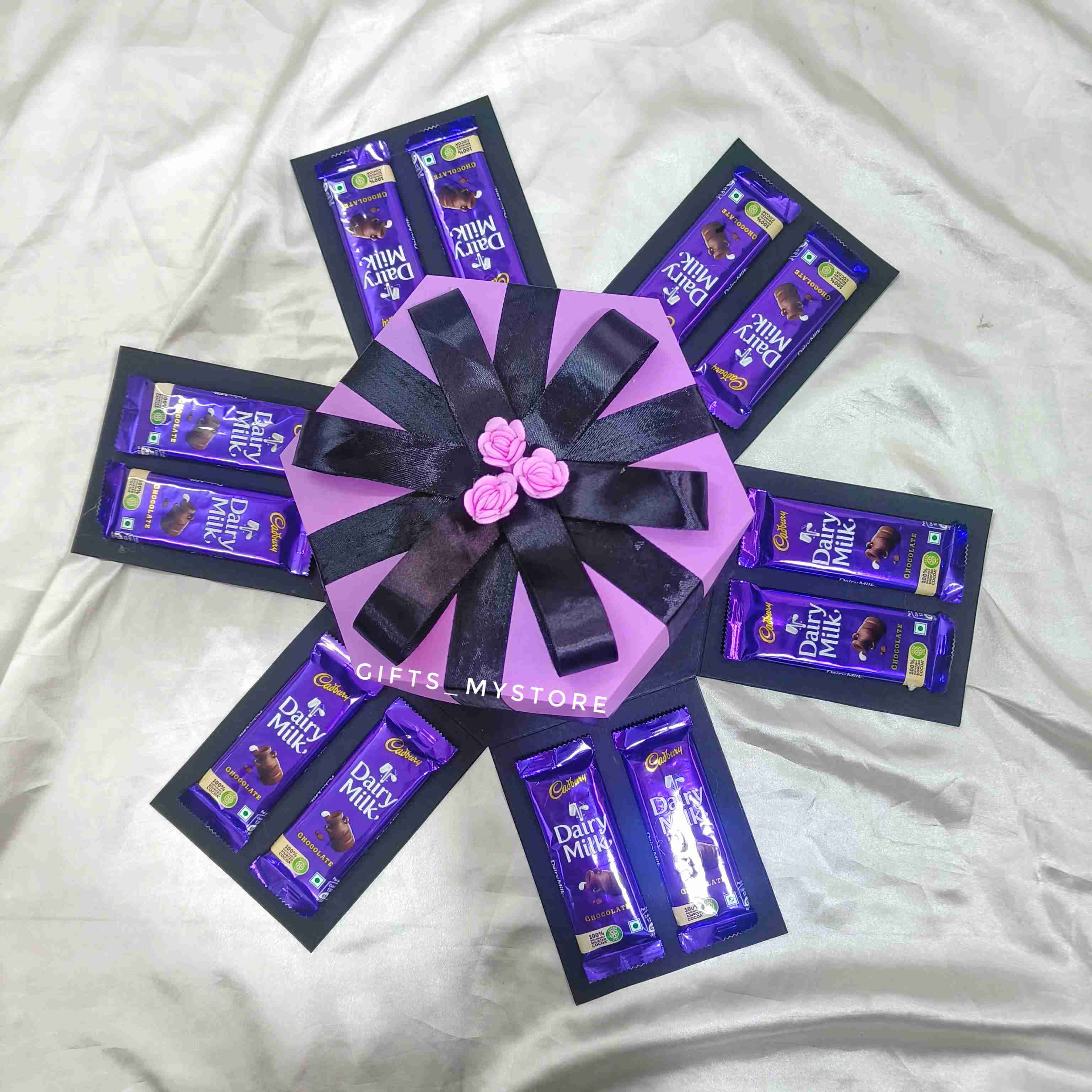 IMG20241019180633 4 layer mix chocolates chocolate explosion box handmade gift product designed for special occasions