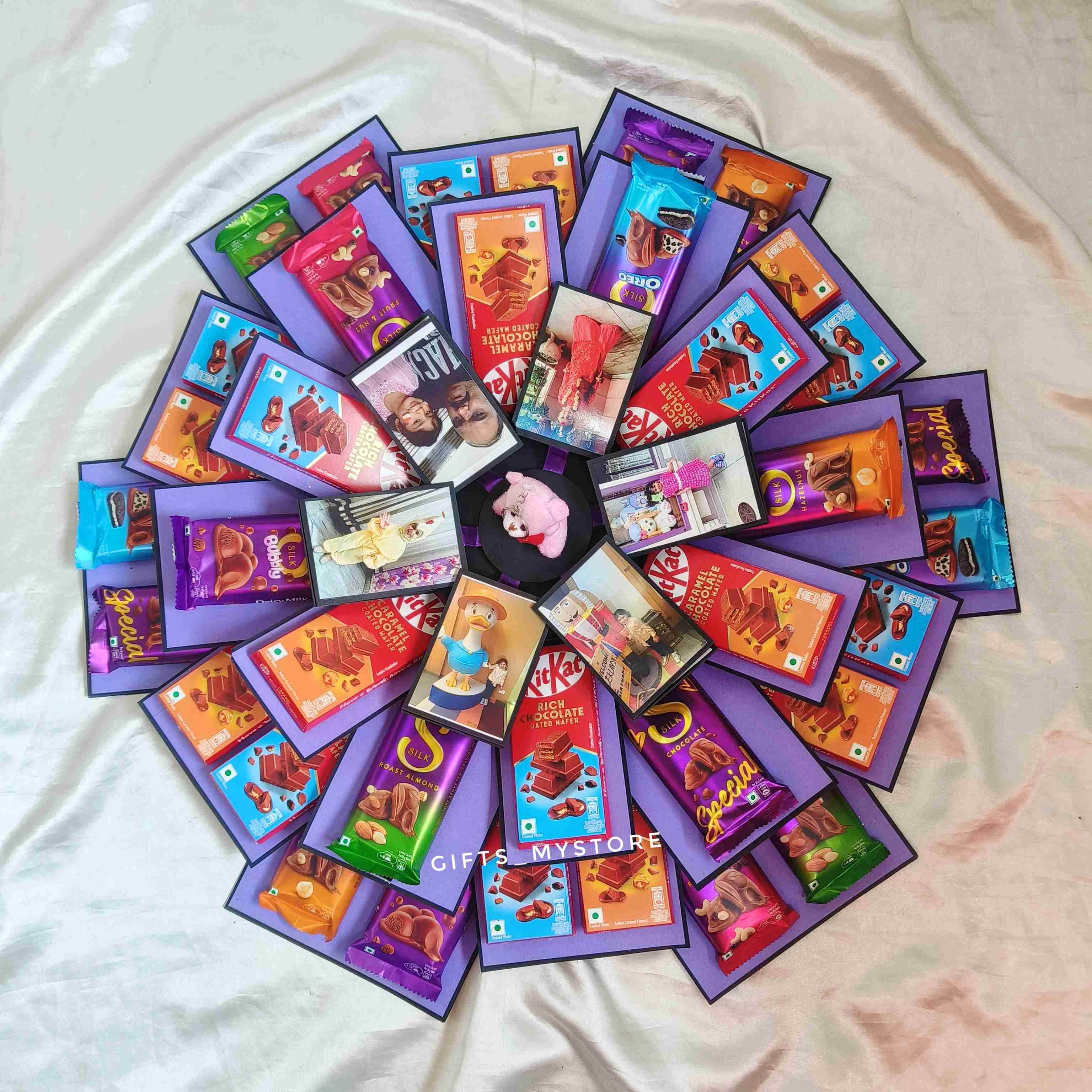 5 layer dairy milk silk premium chocolate explosion box handmade gift product designed for special occasions