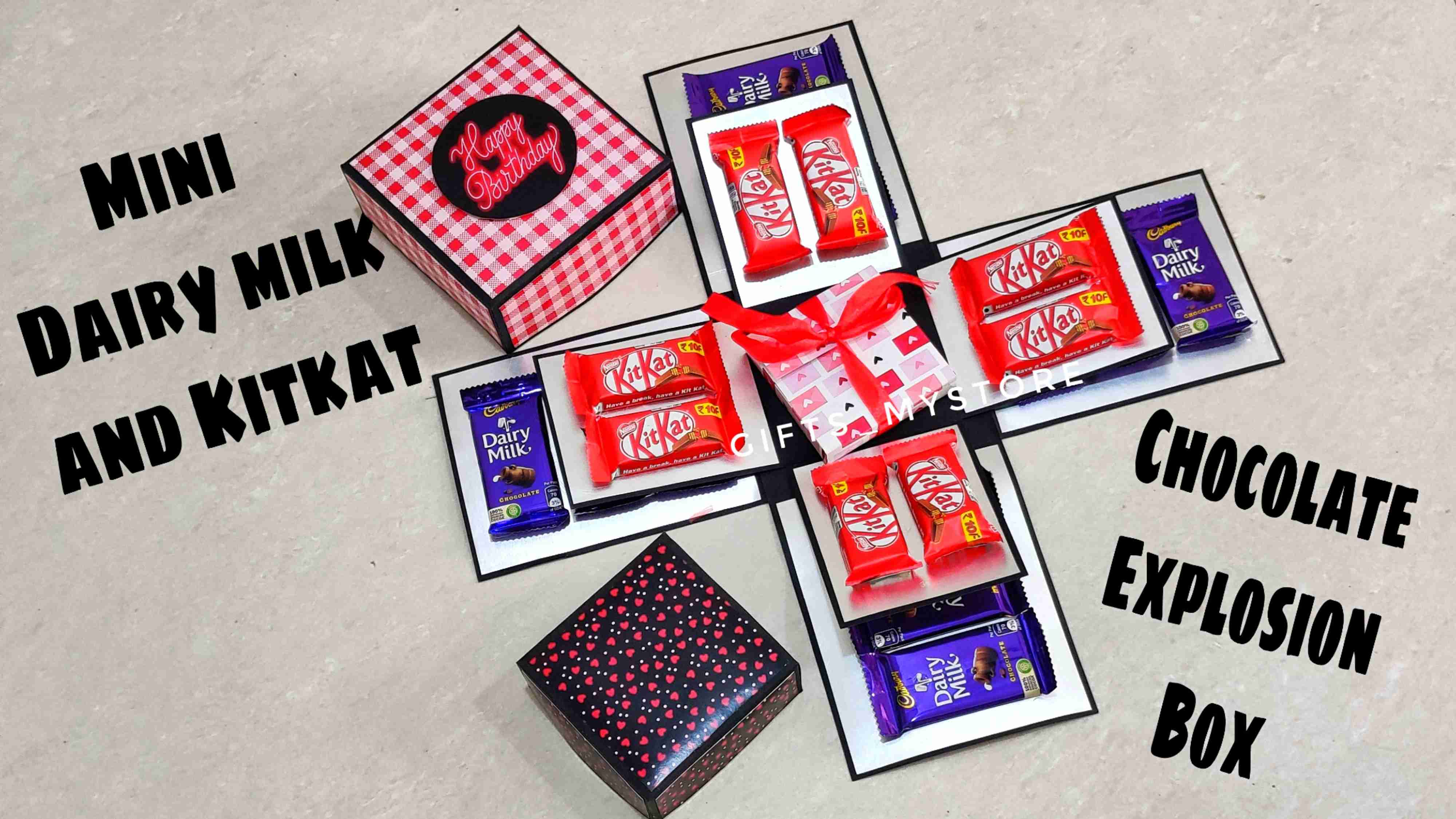 2 layer chocolate explosion box handmade gift product designed for special occasions