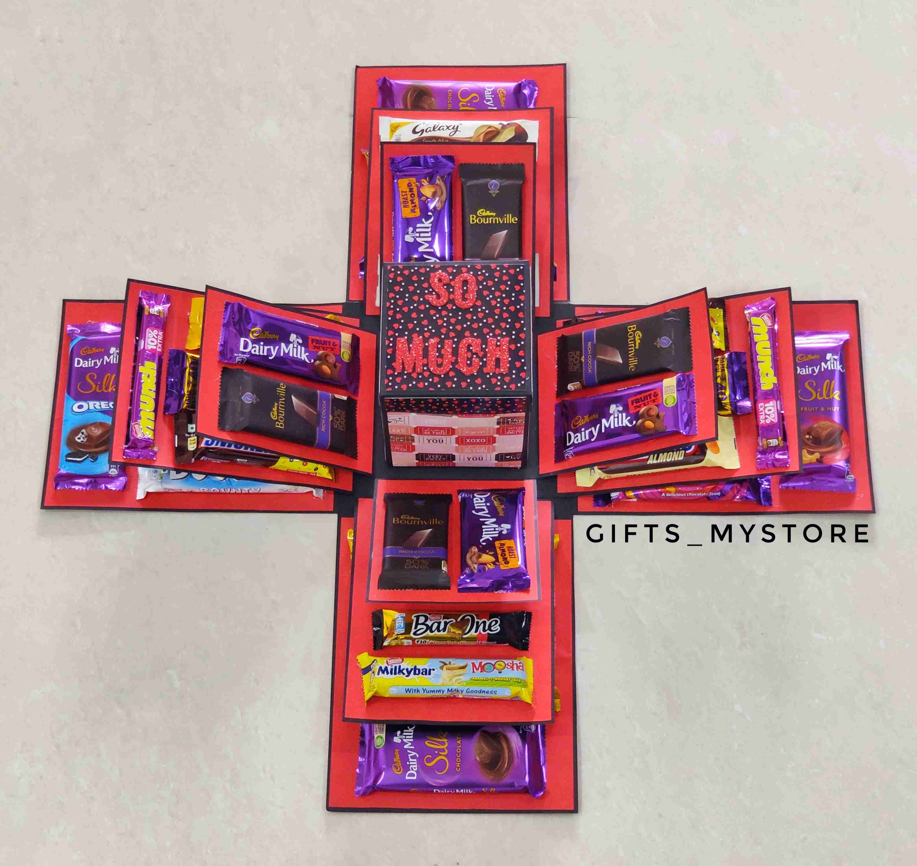 MIX CHOCOLATES 4 LAYERS CEB(SQUARE)_1_10_bygiftsmystore